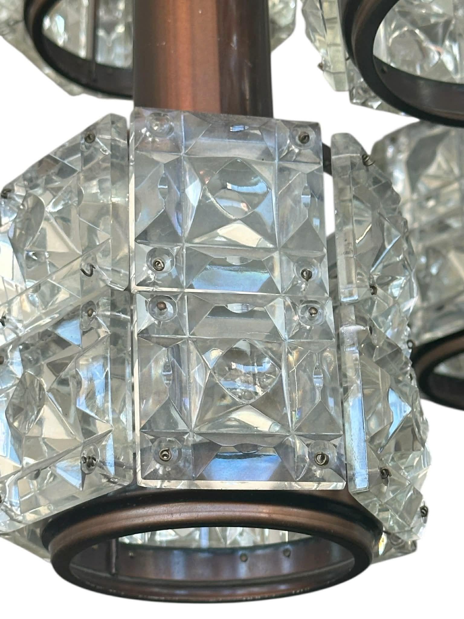 XX secolo Lampadario a cascata moderno di metà secolo in vendita