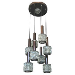 Mid - Century modern cascade pendant chandelier