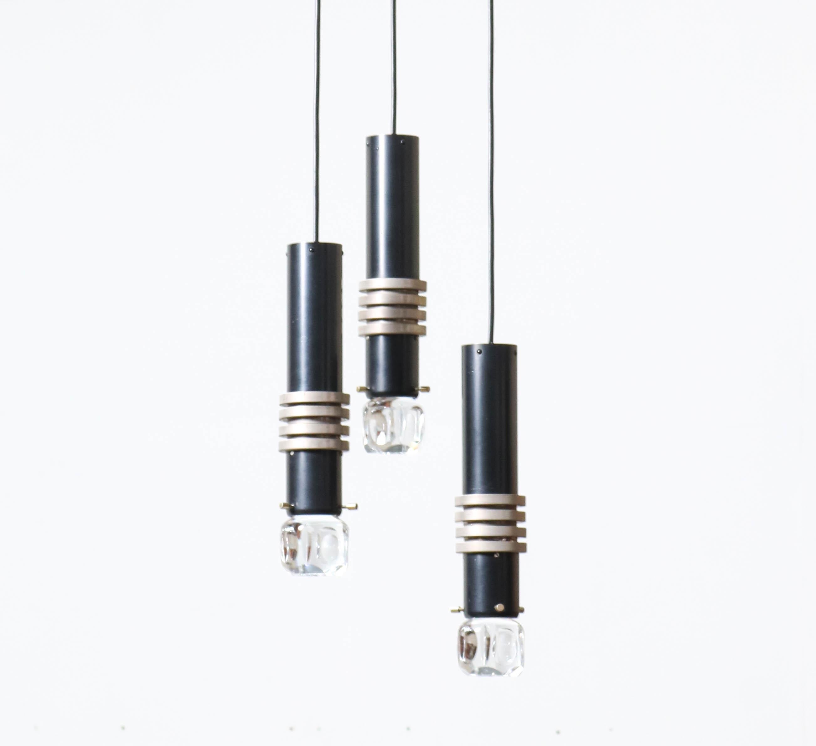 Lampe à suspension en cascade de style moderne du milieu du siècle dernier, par Lakro Amstelveen, années 1960 en vente 3