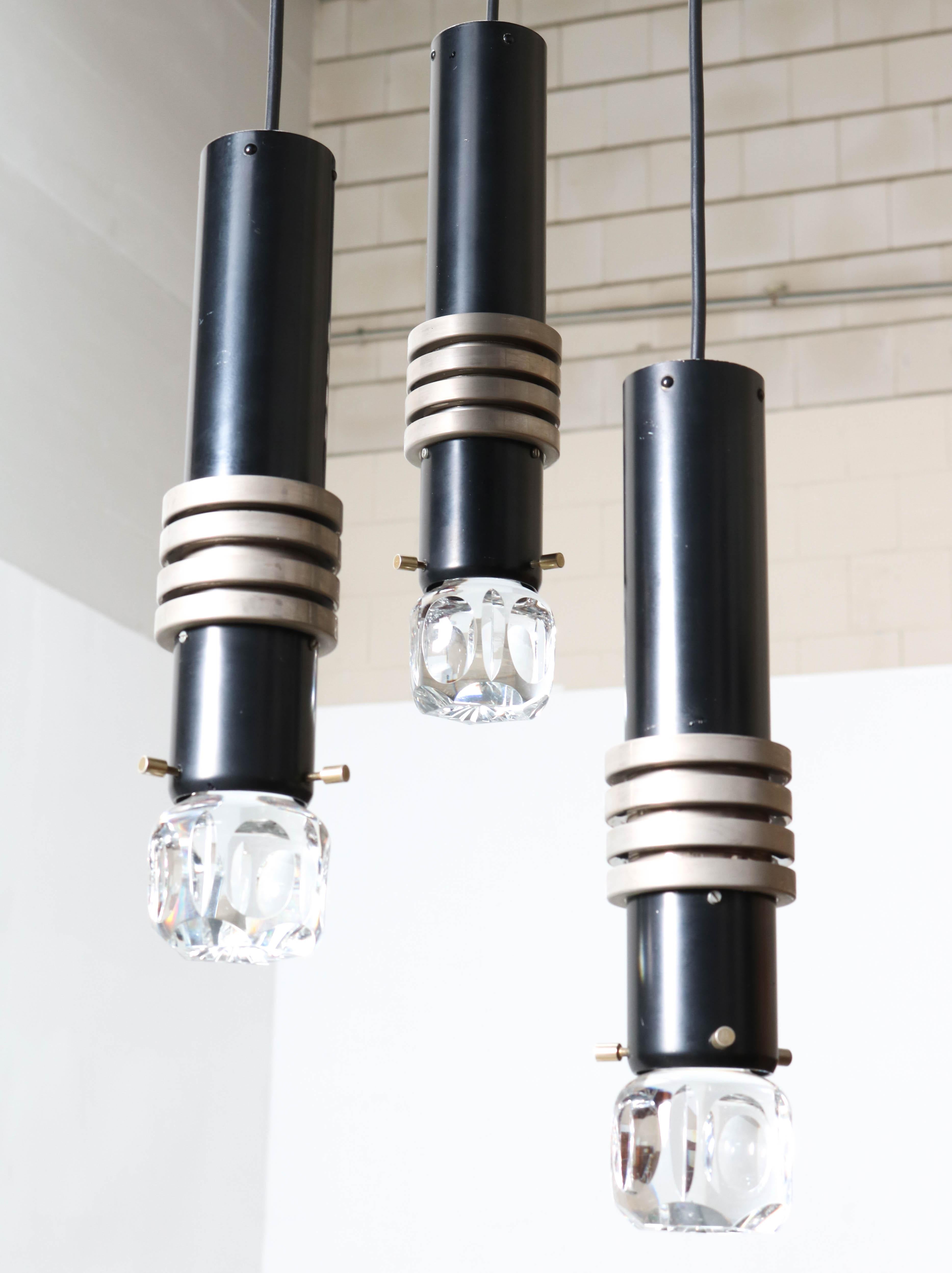 Lampe à suspension en cascade de style moderne du milieu du siècle dernier, par Lakro Amstelveen, années 1960 en vente 1