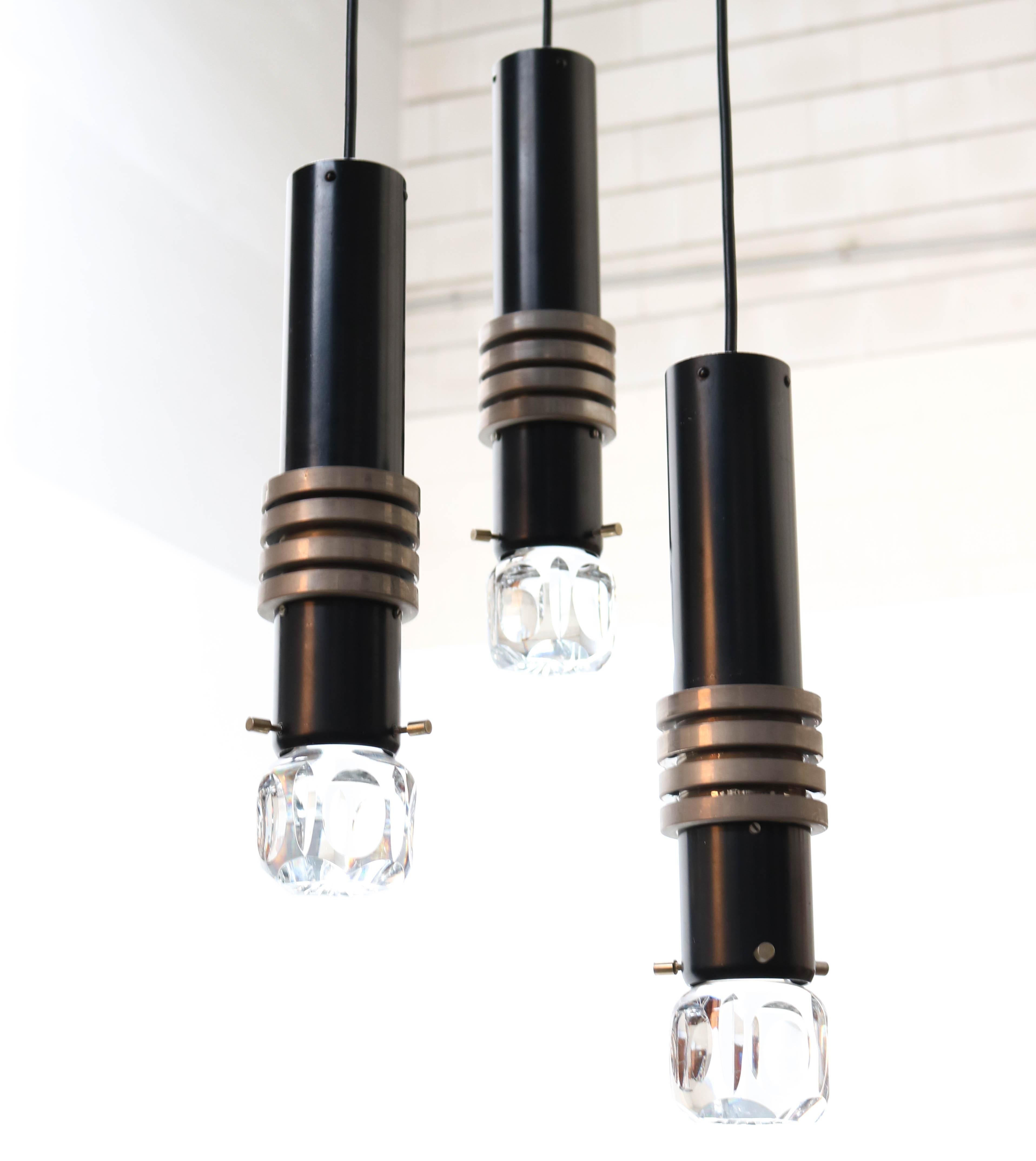 Lampe à suspension en cascade de style moderne du milieu du siècle dernier, par Lakro Amstelveen, années 1960 en vente 2