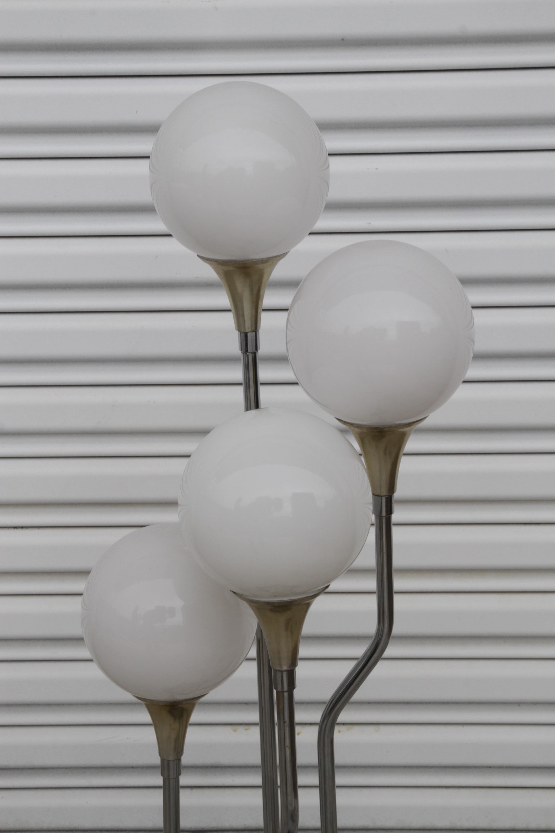 XX secolo Goffredo Reggiani MCM Cascading Multi-bulb Table Lamp in vendita