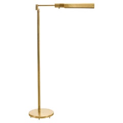 Mid-Century Modern Casella Brass Articulated Pharmacy Floor Lamp