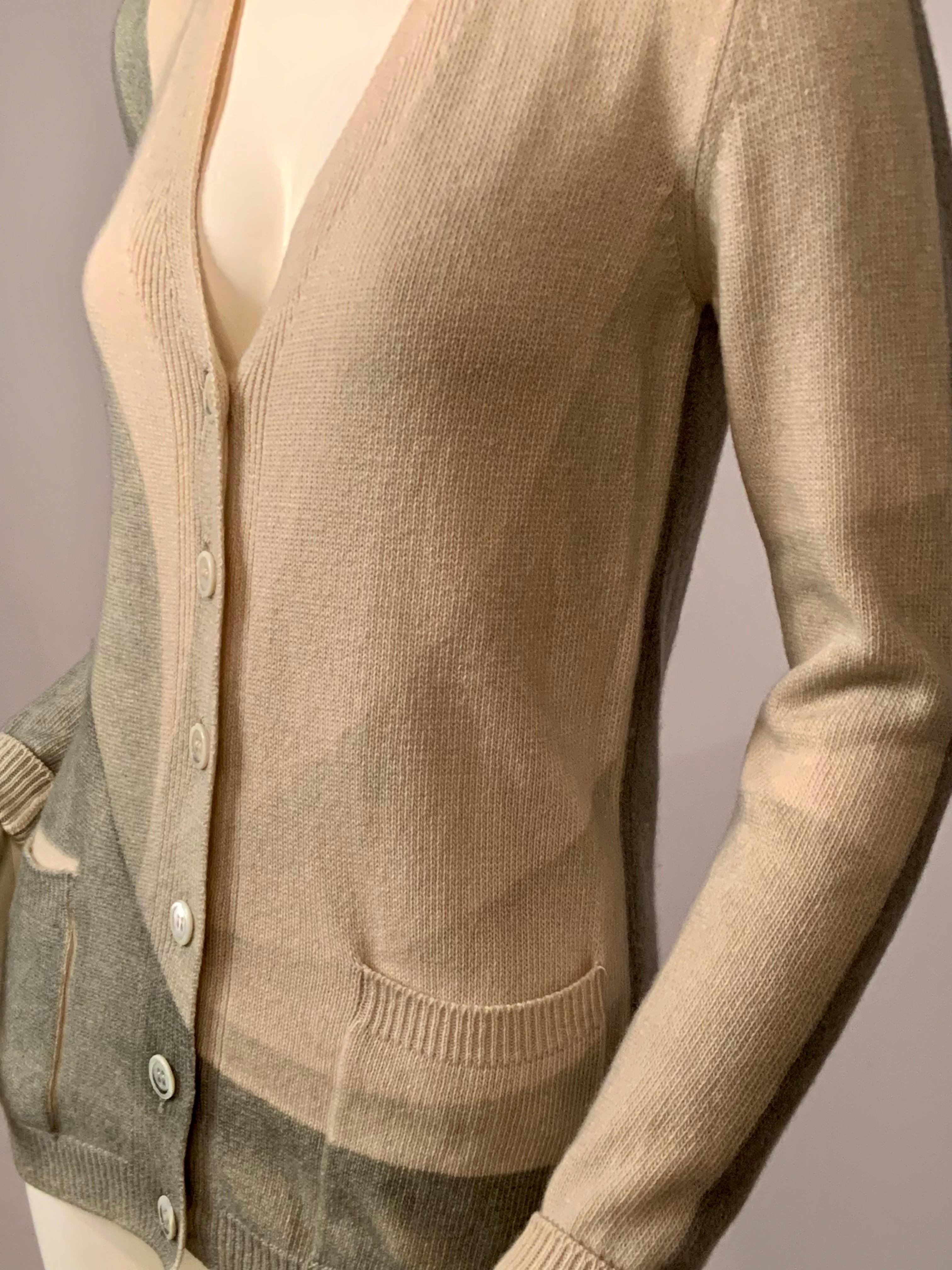 Cardigan in cachemire di metà secolo moderno Design/One in vendita 5