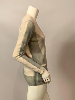 Mid-Century Modern Cashmere Cardigan Ombre Design