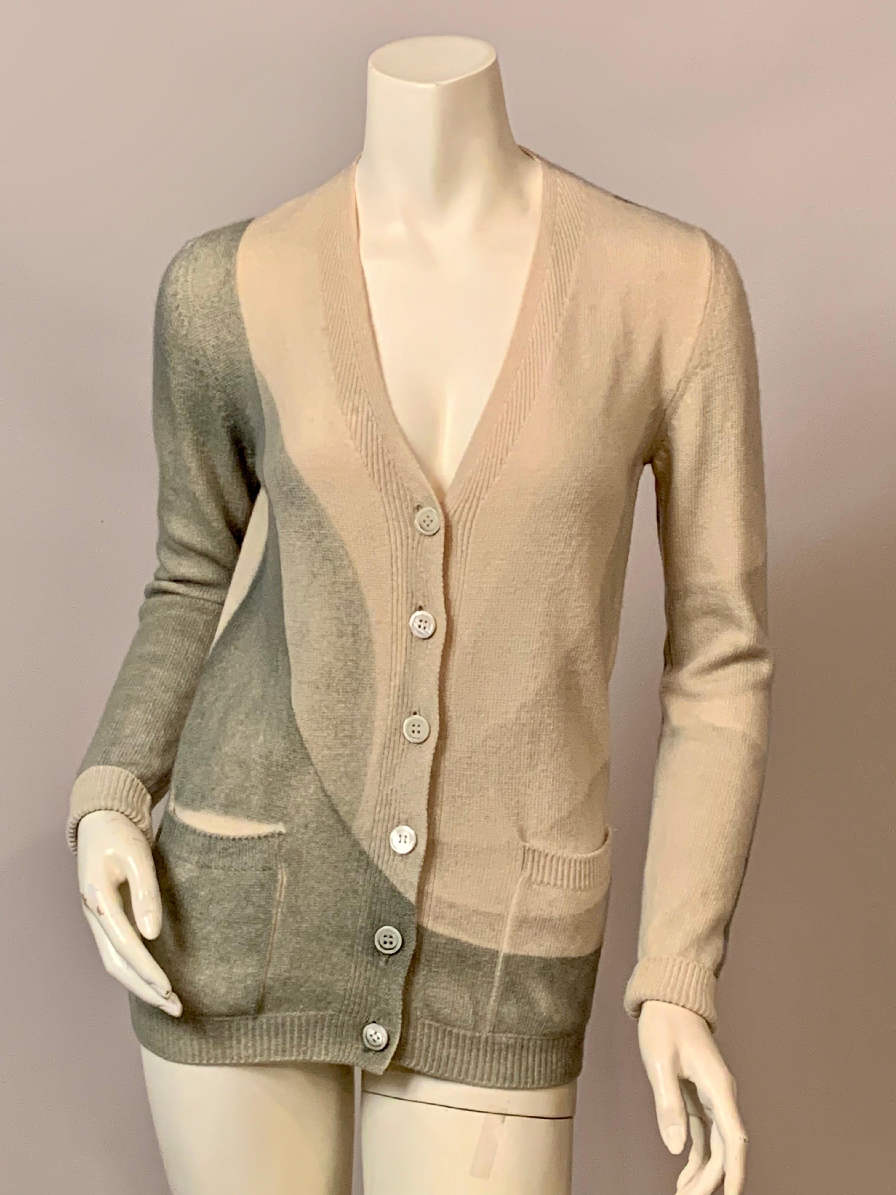 Cardigan in cachemire di metà secolo moderno Design/One in vendita 2