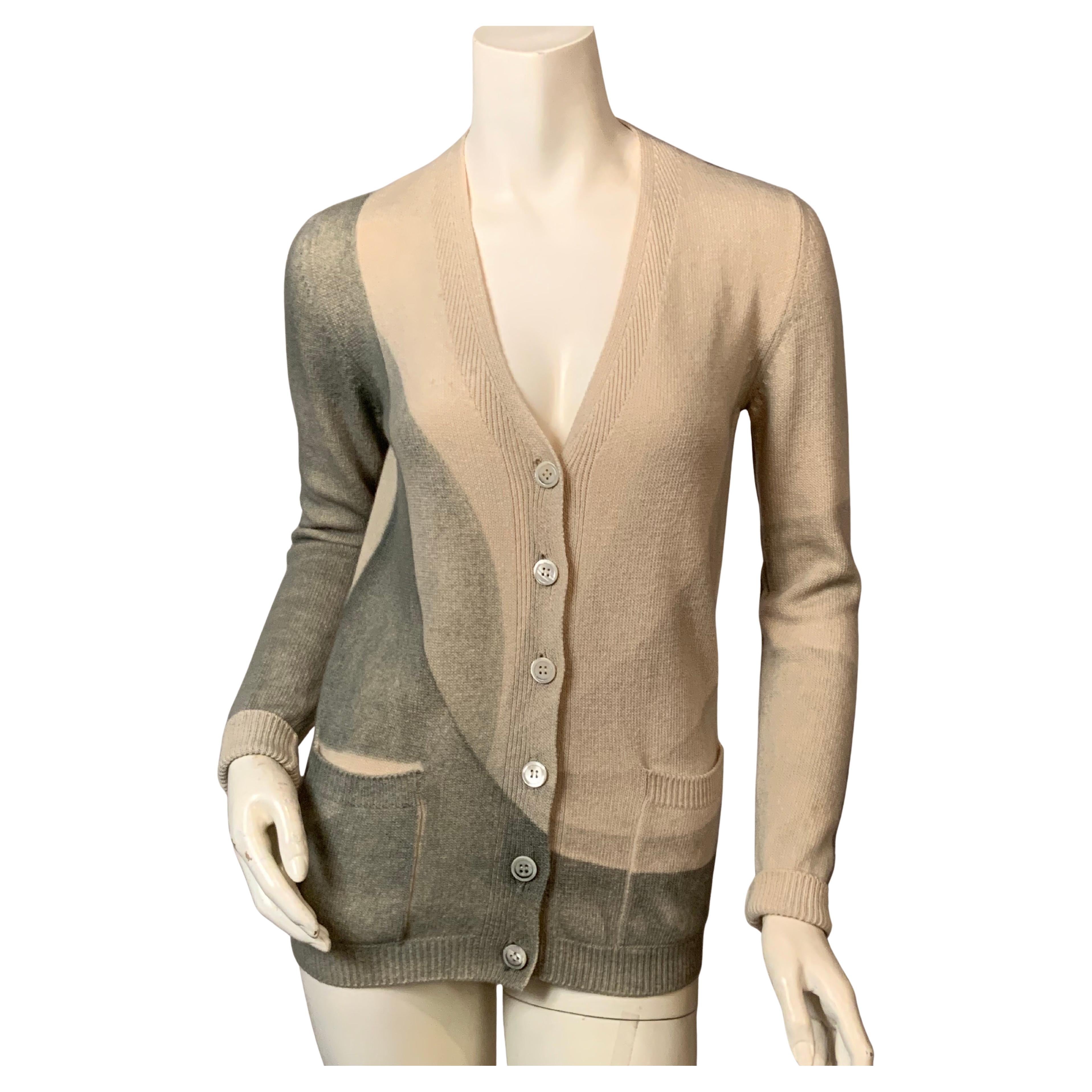 Cardigan in cachemire di metà secolo moderno Design/One in vendita