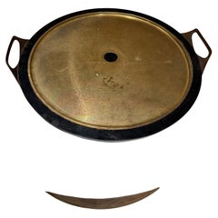 Mid-Century Modern Casserole Server Service Tray Hollywood Regency