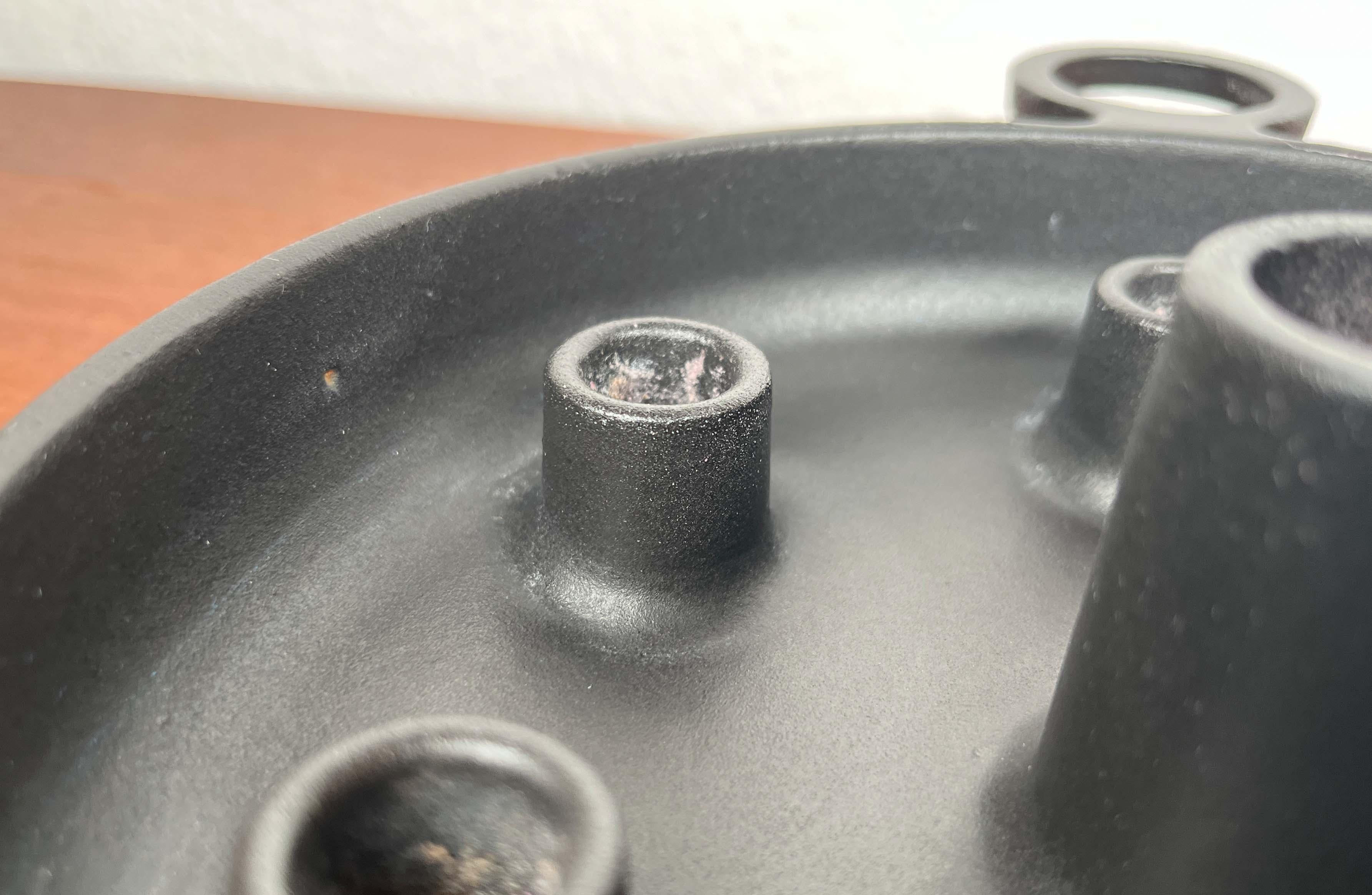 Portacandele in ghisa della modernità di metà secolo Timo Sarpaneva Rosenlew Finlandia 1960 in vendita 9