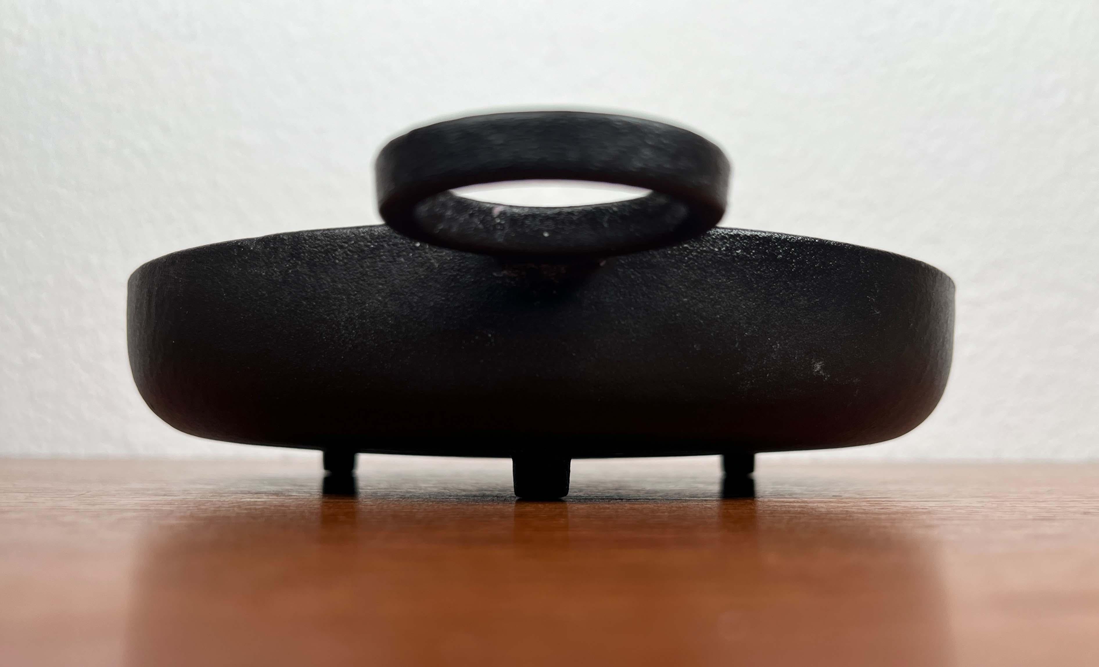 Portacandele in ghisa della modernità di metà secolo Timo Sarpaneva Rosenlew Finlandia 1960 in vendita 1