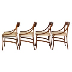 Sedie da pranzo moderne di metà secolo in Wood Wood, Italia 1960