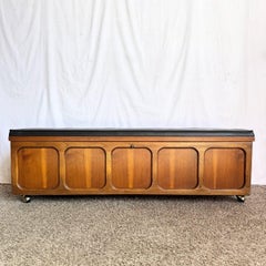 Mid Century Modern Cedar Walnut Hope Chest/Bench