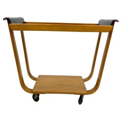 Mid-Century Modern CEES BRAAKMAN Wood Serving Cart, 1954