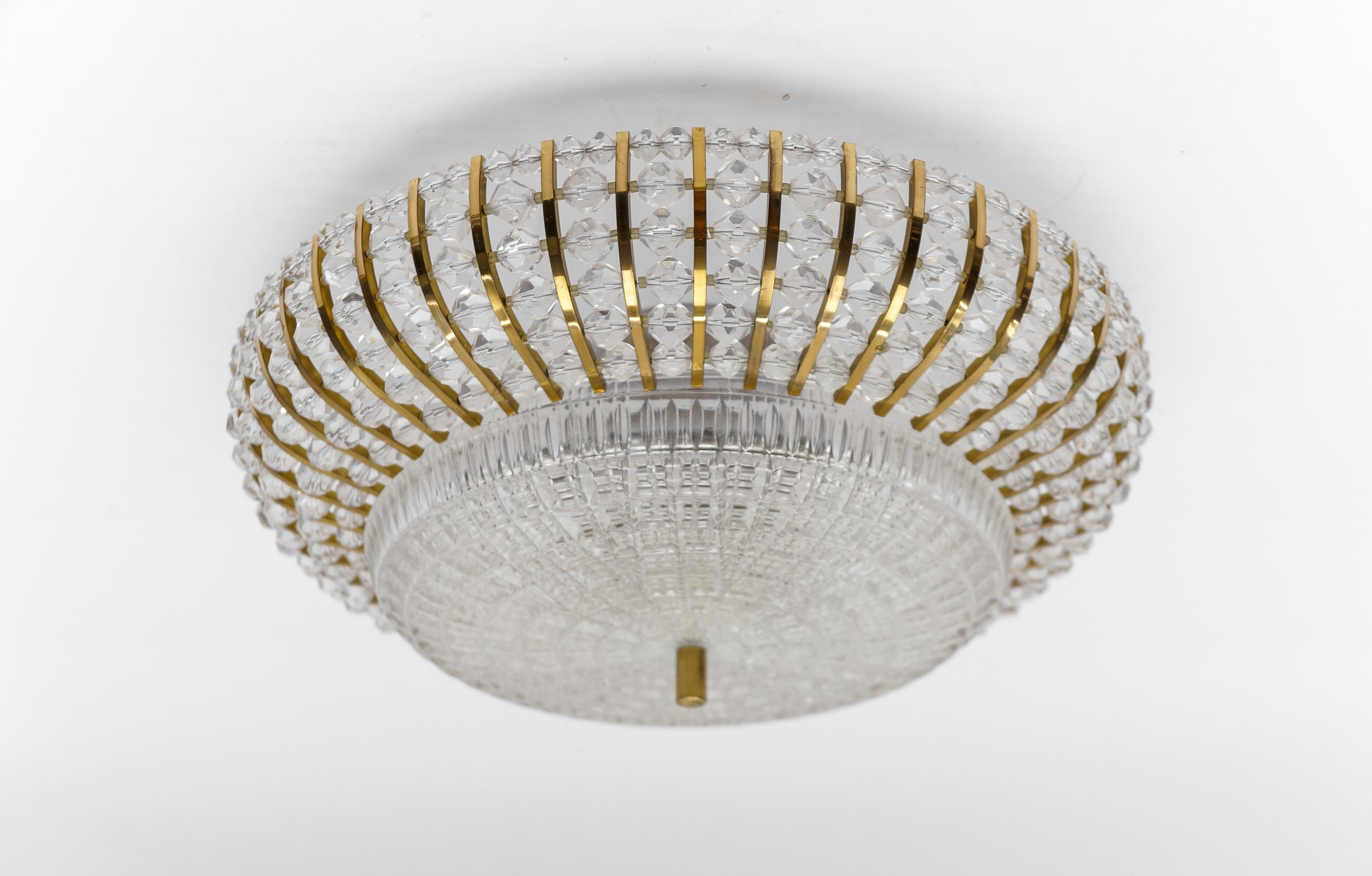 Mid-Century Modern Ceiling Lamp by Emil Stejnar for Rupert Nikoll  1960s   In Good Condition For Sale In Nürnberg, Bayern