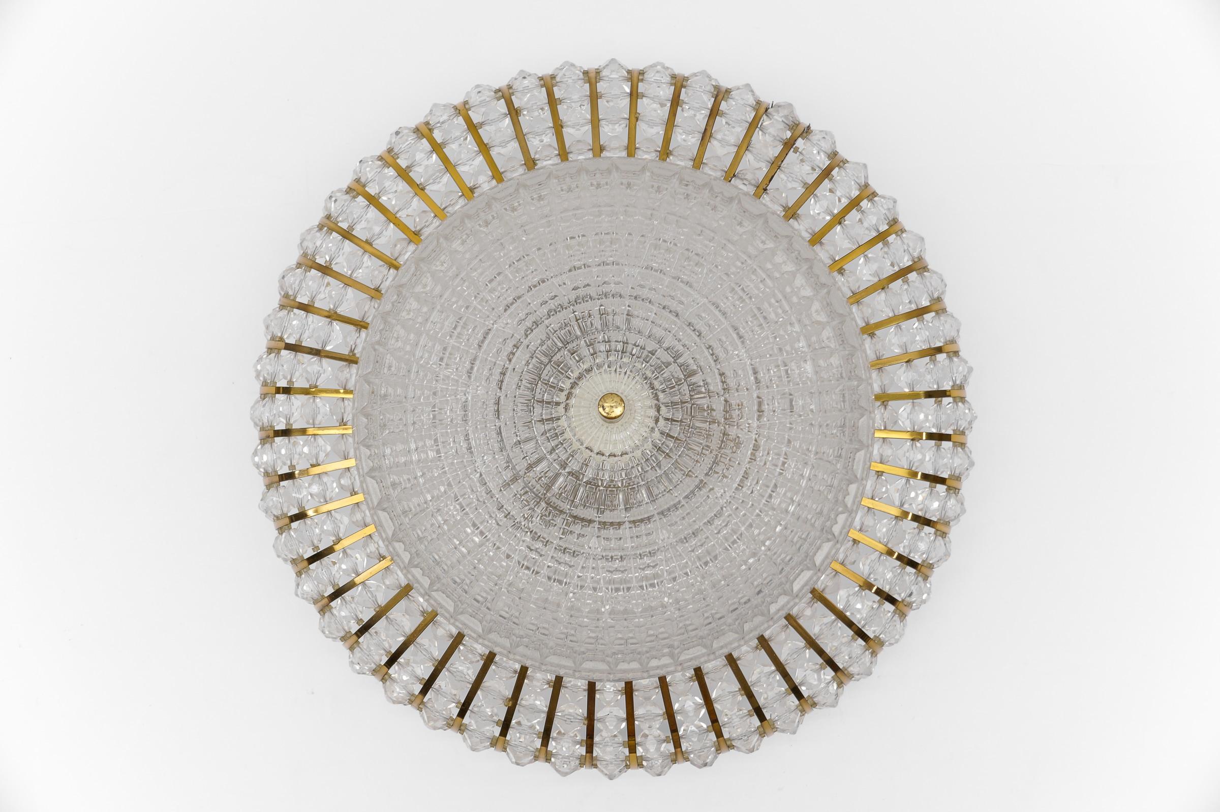 Lampada da soffitto moderna di metà secolo di Emil Stejnar per Rupert Nikoll  1960s in vendita 1