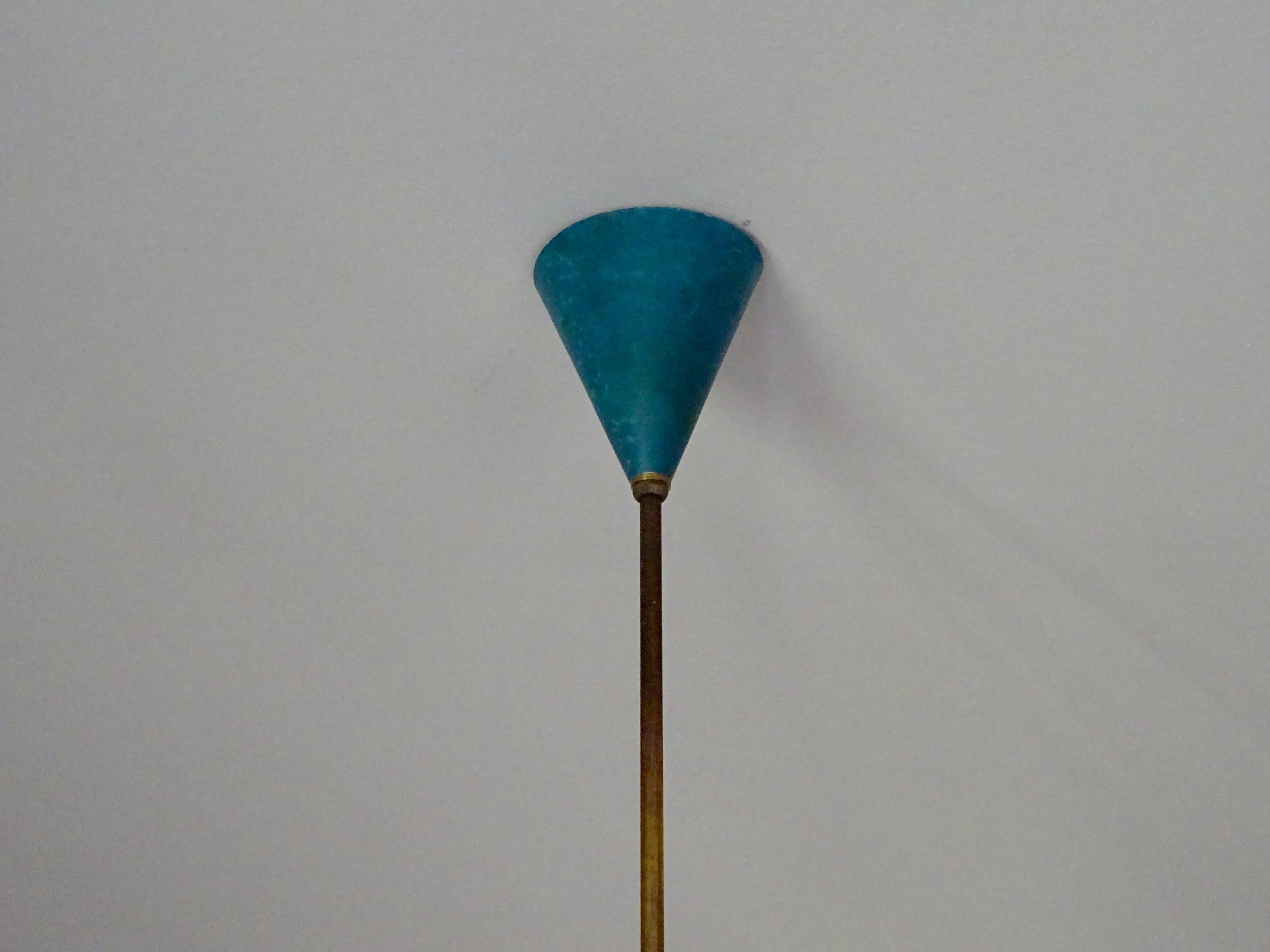 Lampada da soffitto moderna di metà secolo in blu, anni '50 In condizioni buone in vendita a Barcelona, ES