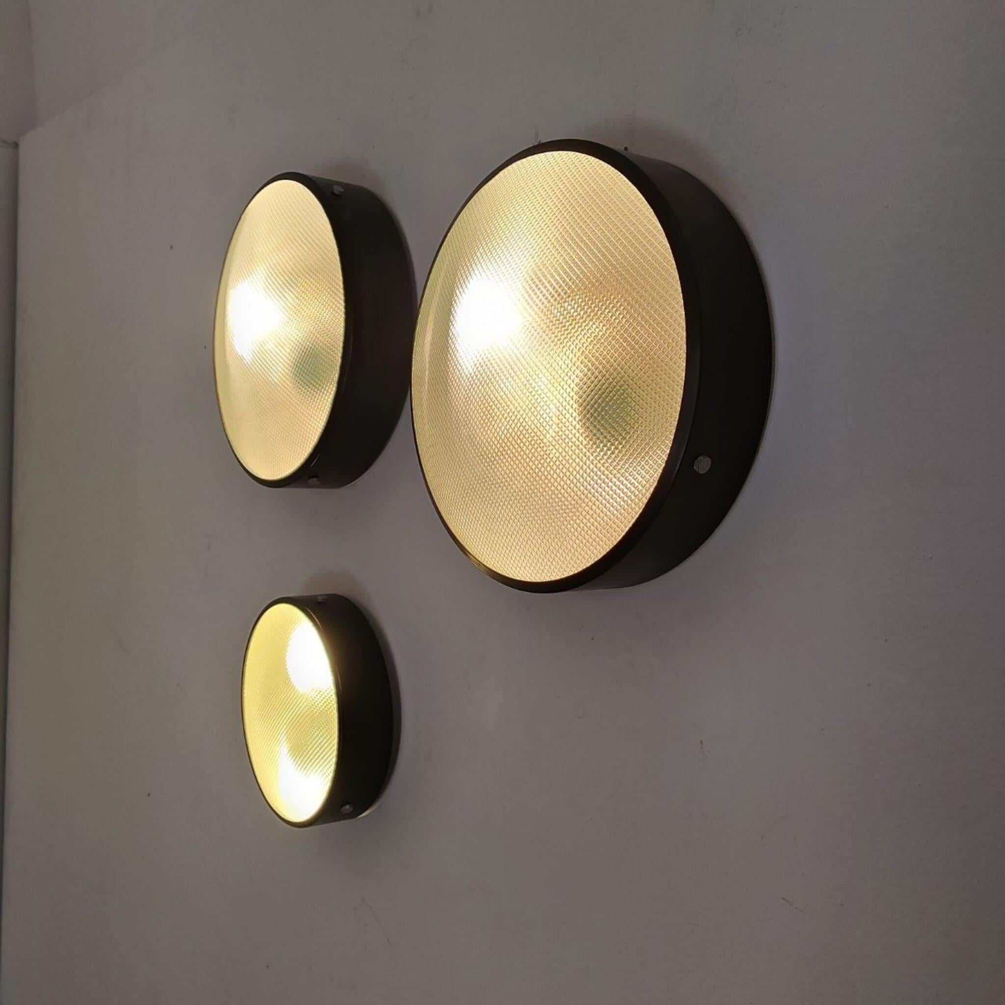 Mid-20th Century Mid-century modern ceiling lamps mod 3001 Gino Sarfatti for Arteluce, Italy 1950 For Sale