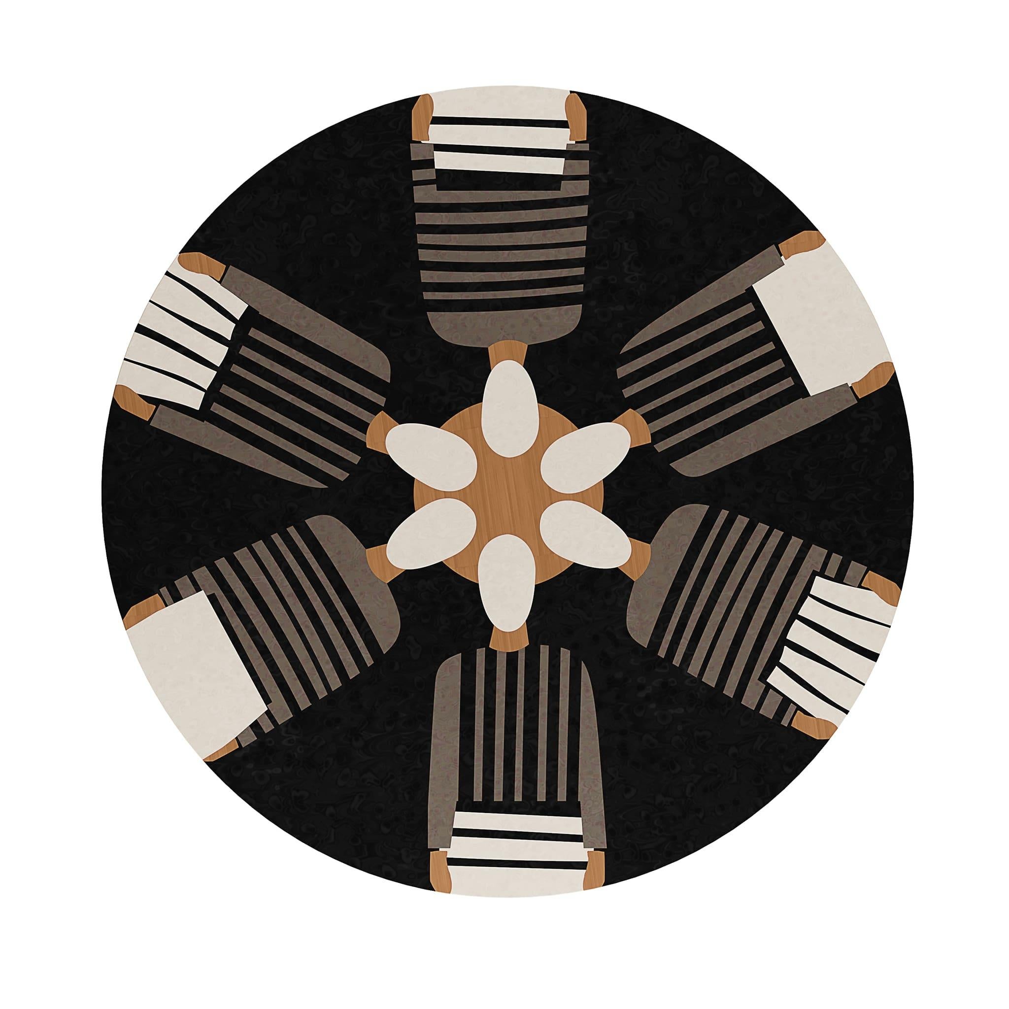 Anya center table is a statement piece for a modern living room due to its distinctive lines and chromatic choice. The stunning tabletop geometric. This modern center table is an elegant addition to art deco-inspired or maximalist interior space,