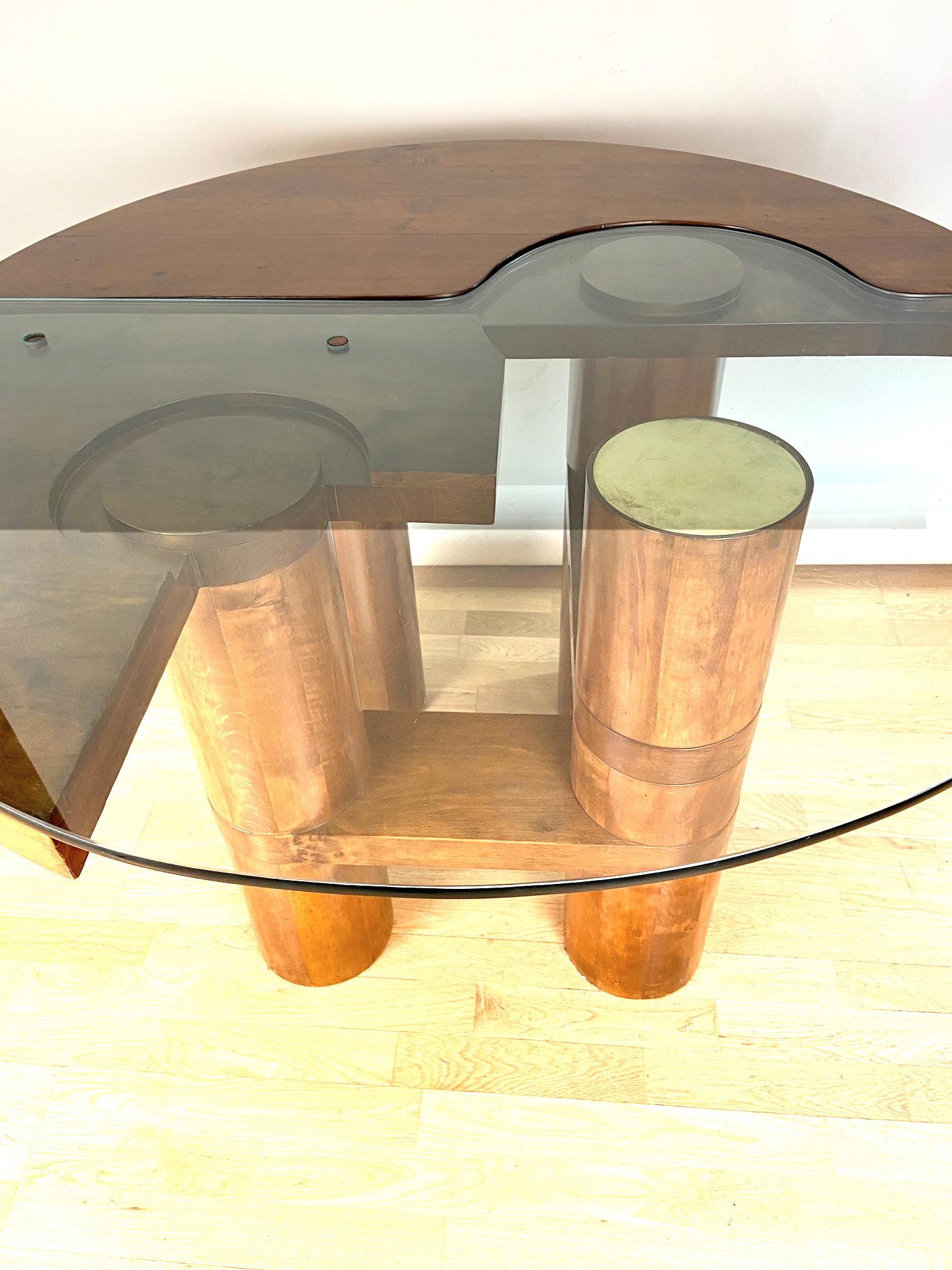 Mid-Century Modern Center/Dining Walnut Table Attributed to N & Patuzzi NP Group 5