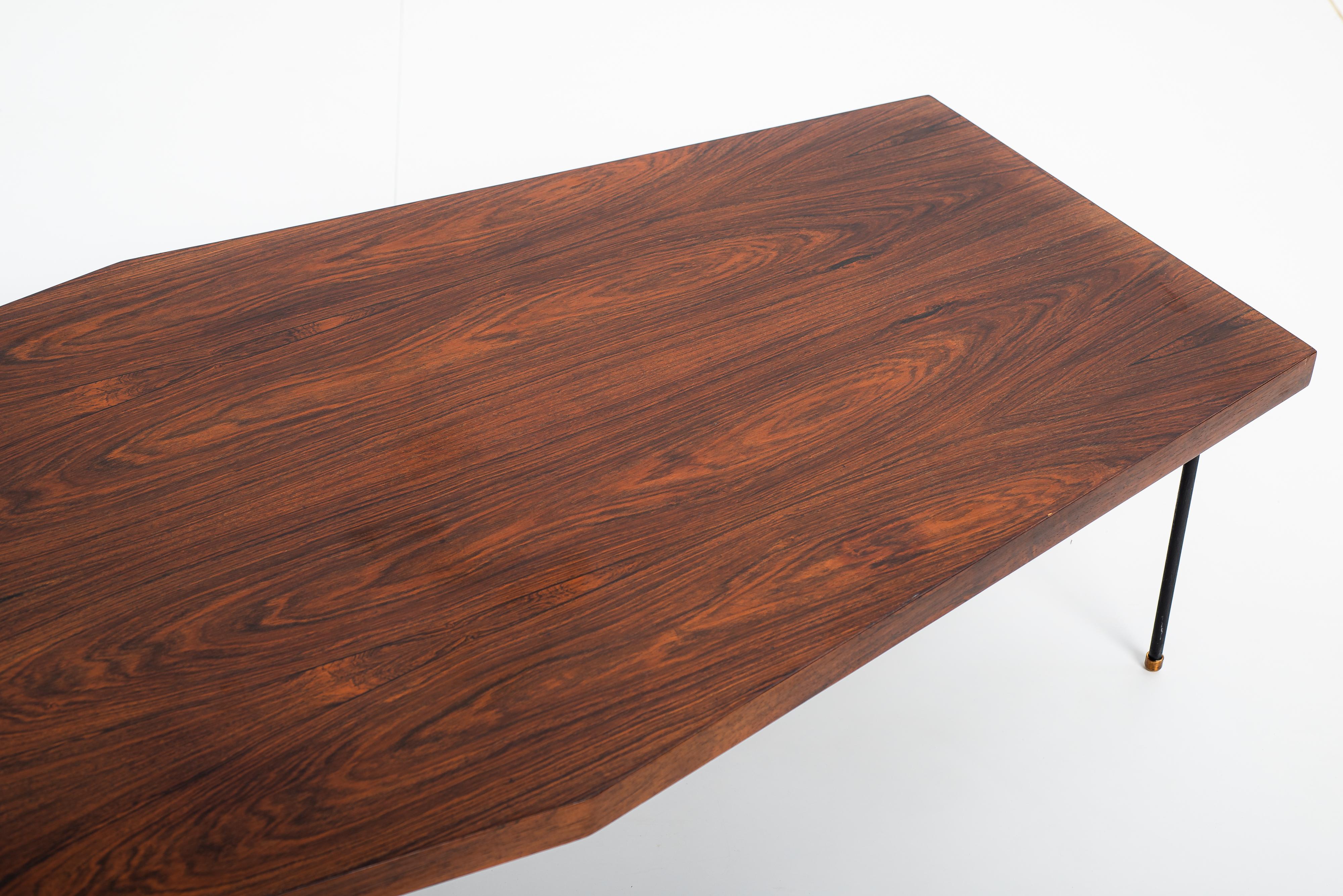 Oggetti in metallo Mid-Century Modern Center Table by Brazilian Designer, 1960s in vendita