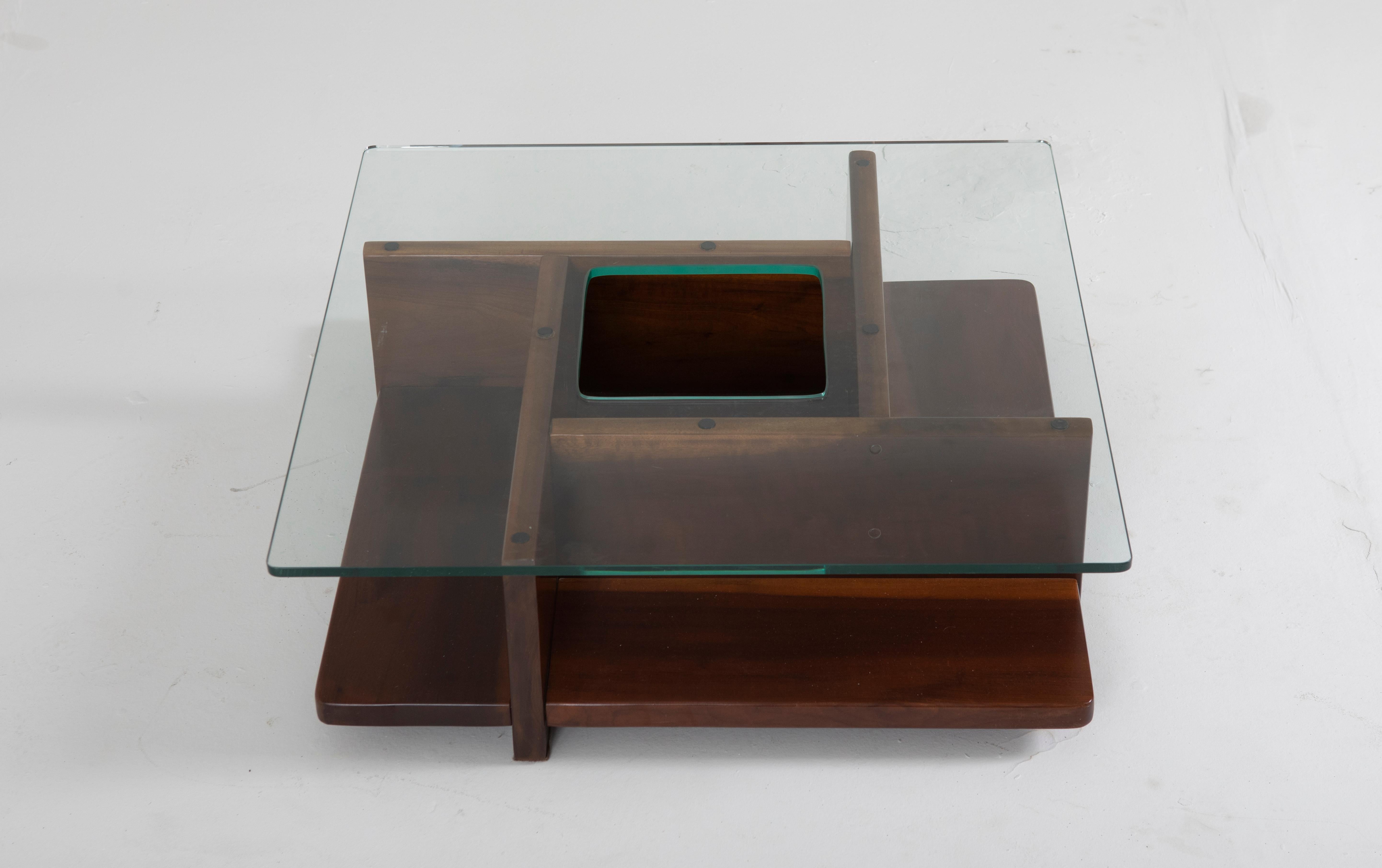 Varnished Mid-Century Modern Center table by Casa Finland, 1960s For Sale