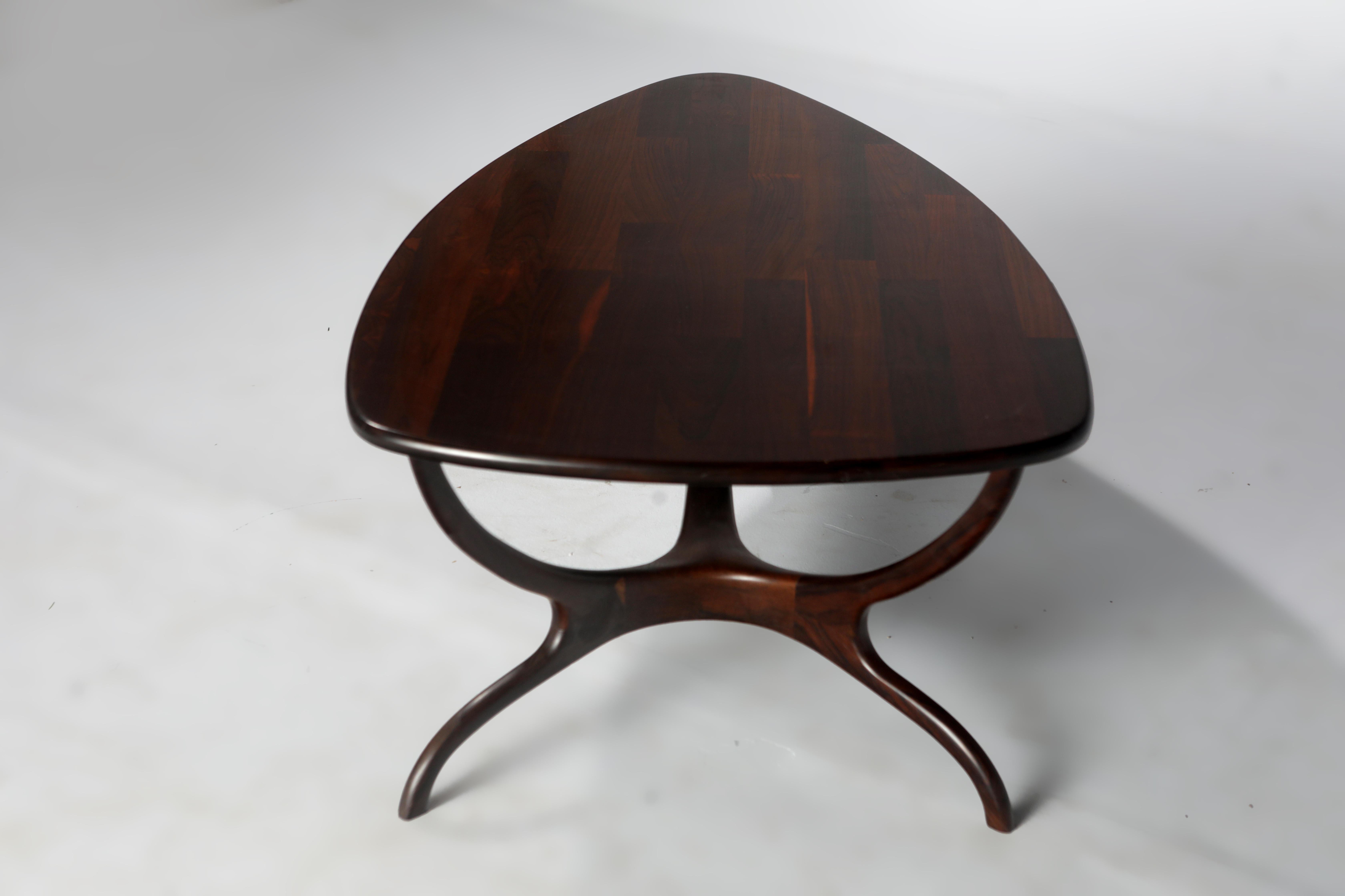 Mid-Century Modern Table centrale moderne du milieu du siècle dernier de Giuseppe Scapinelli, Brésil, années 1960 en vente