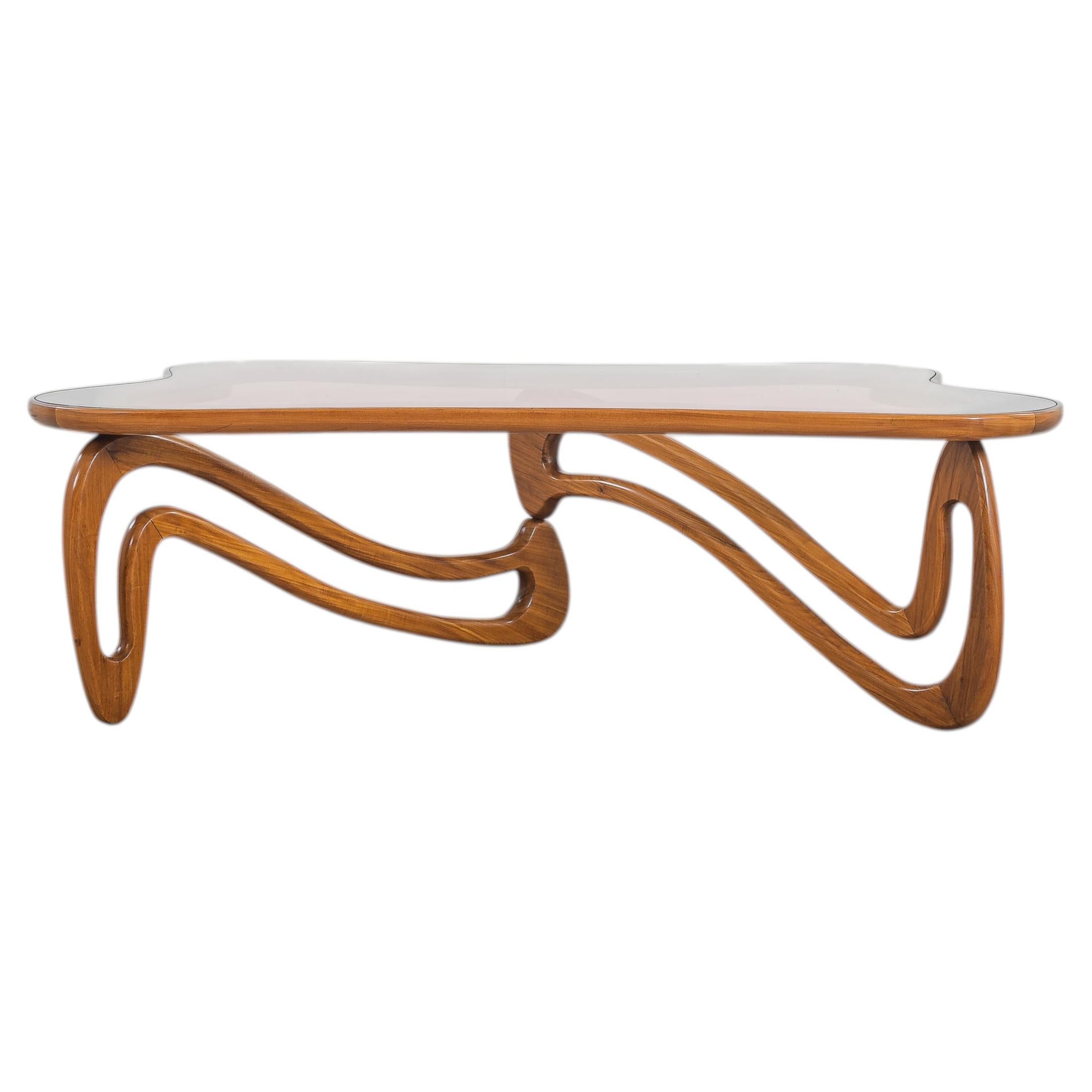 Mid-Century Modern Center table by Giuseppe Scapinelli, Brazil, 1960s