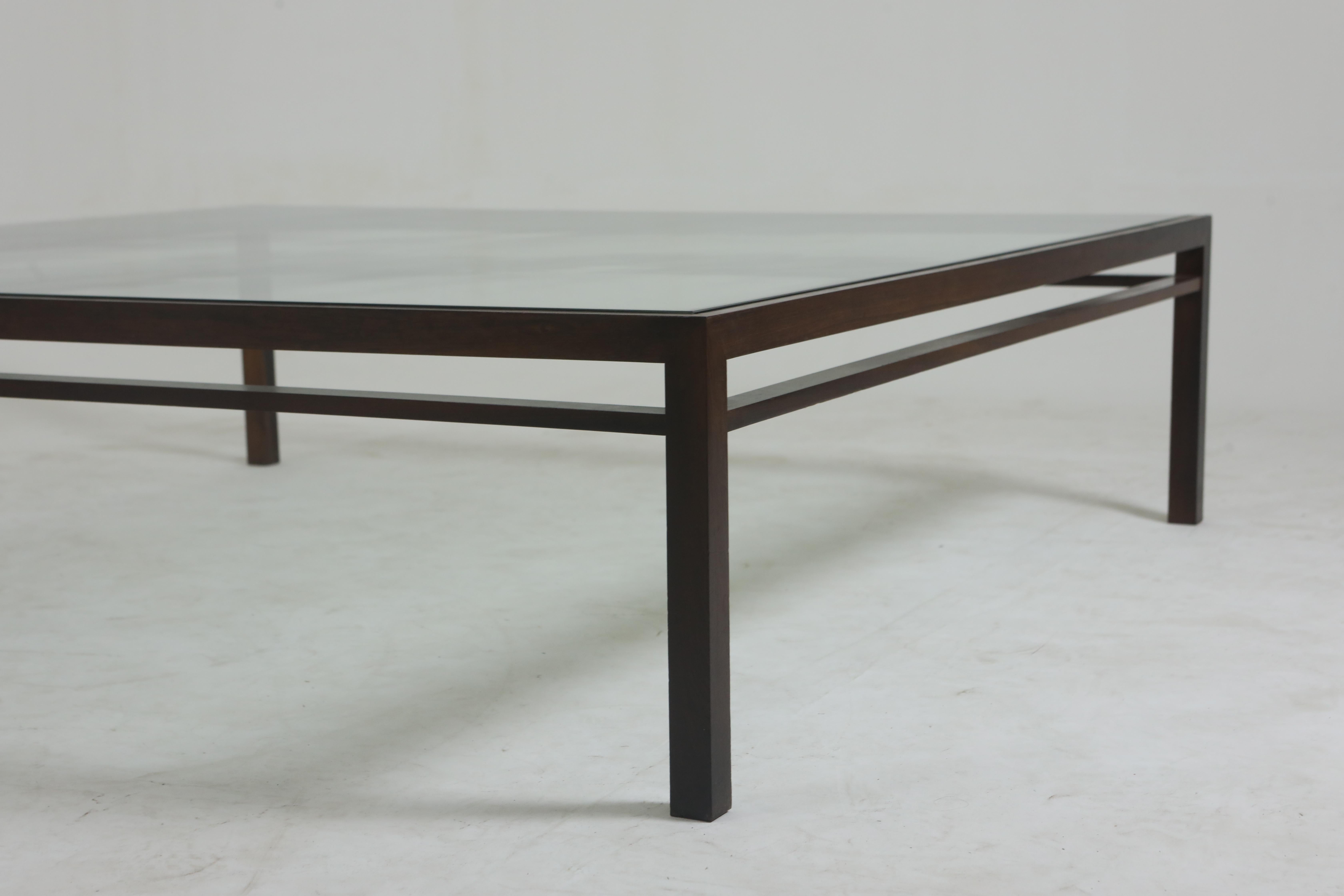Varnished Mid-Century Modern Center Table by Joaquim Tenreiro, Brazil, 1960s For Sale