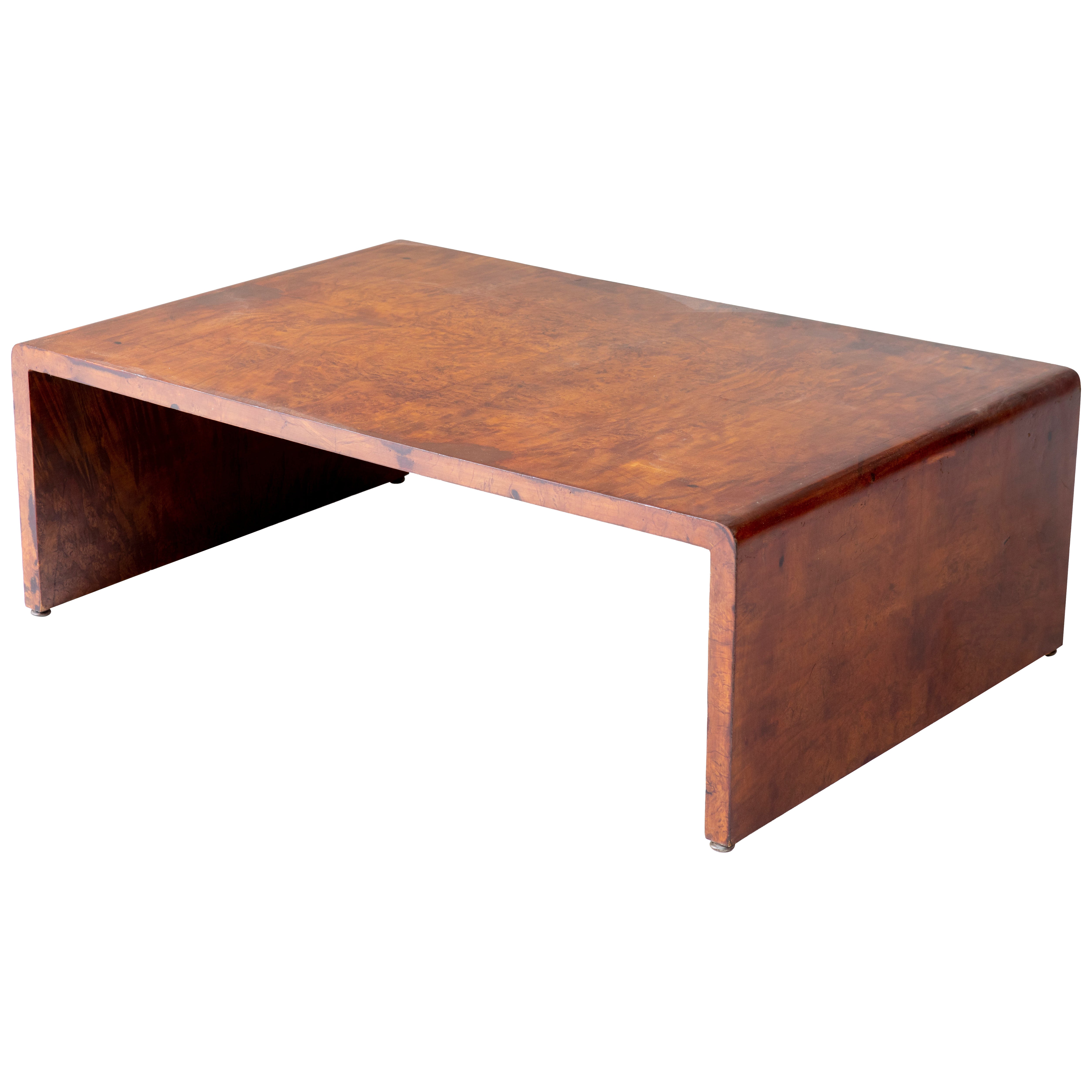 Mid-Century Modern Center Table in Radica, 1950s For Sale