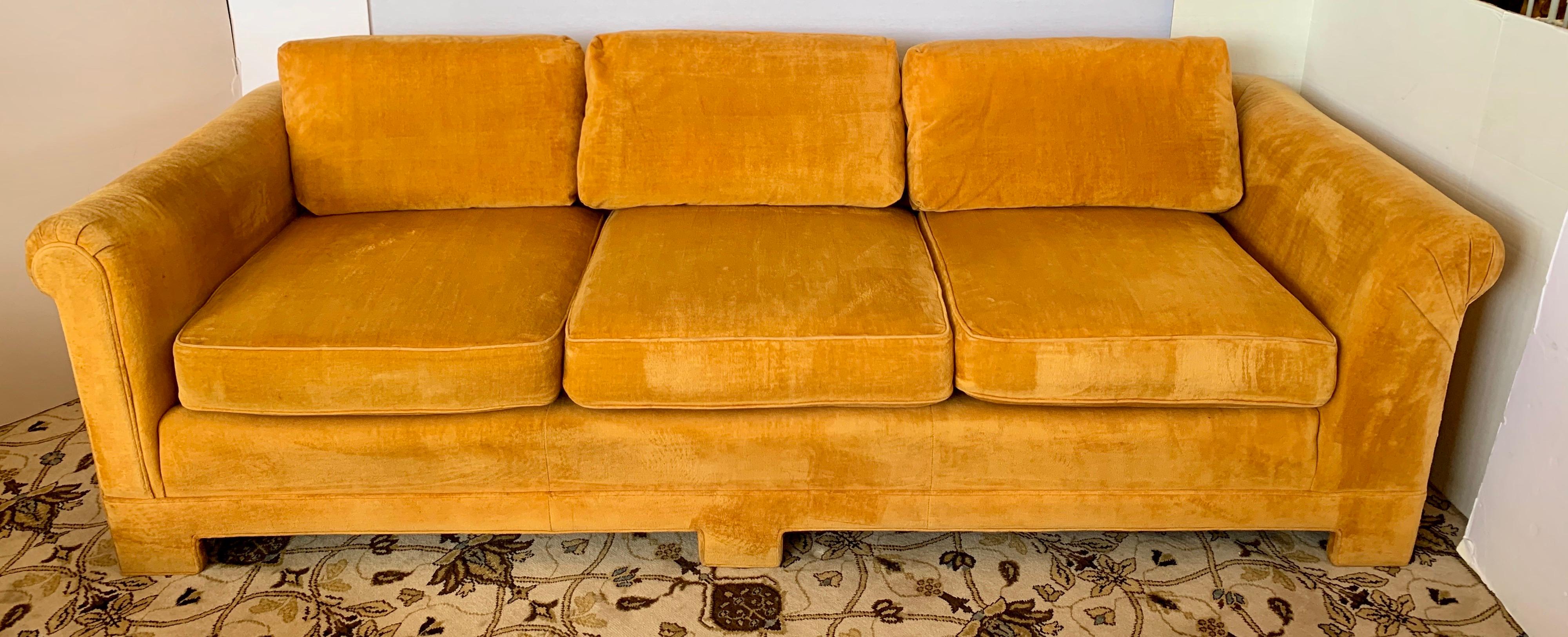 hermes orange sofa