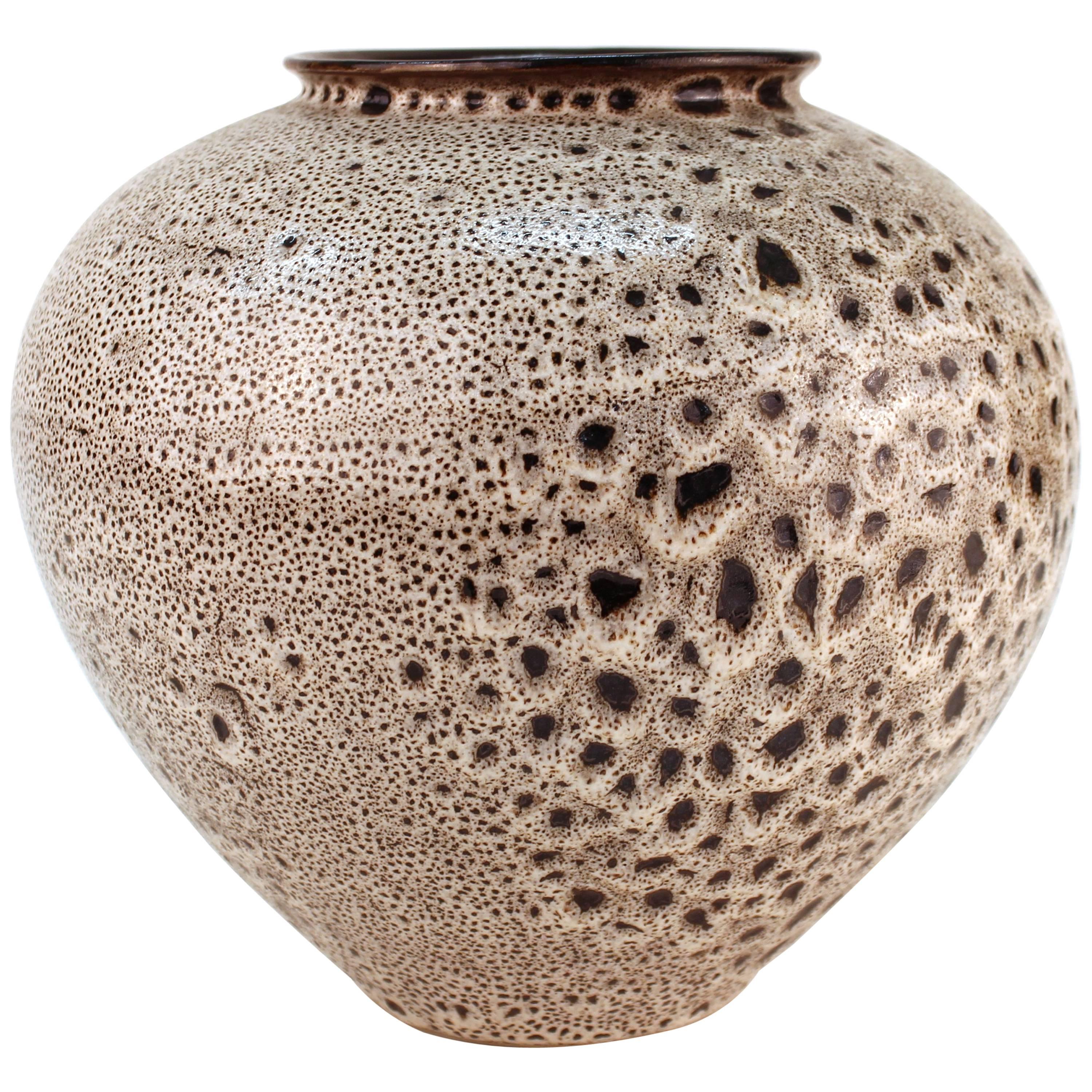 MidCentury Modern Ceramic Art Vase, Signed at 1stDibs