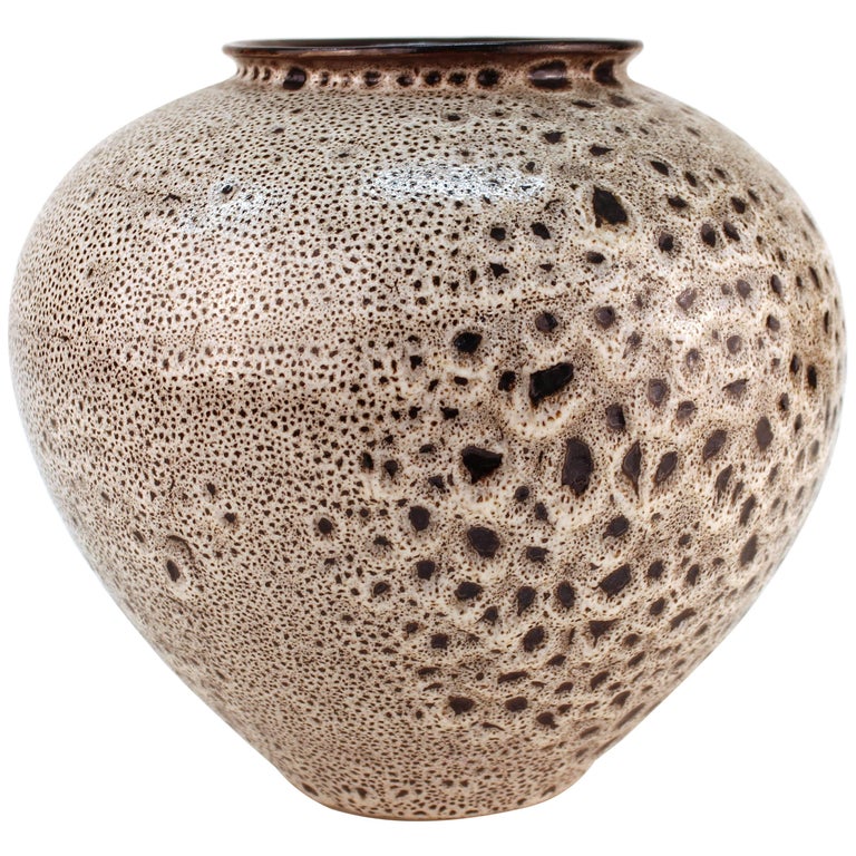 MidCentury Modern Ceramic Art Vase, Signed at 1stDibs