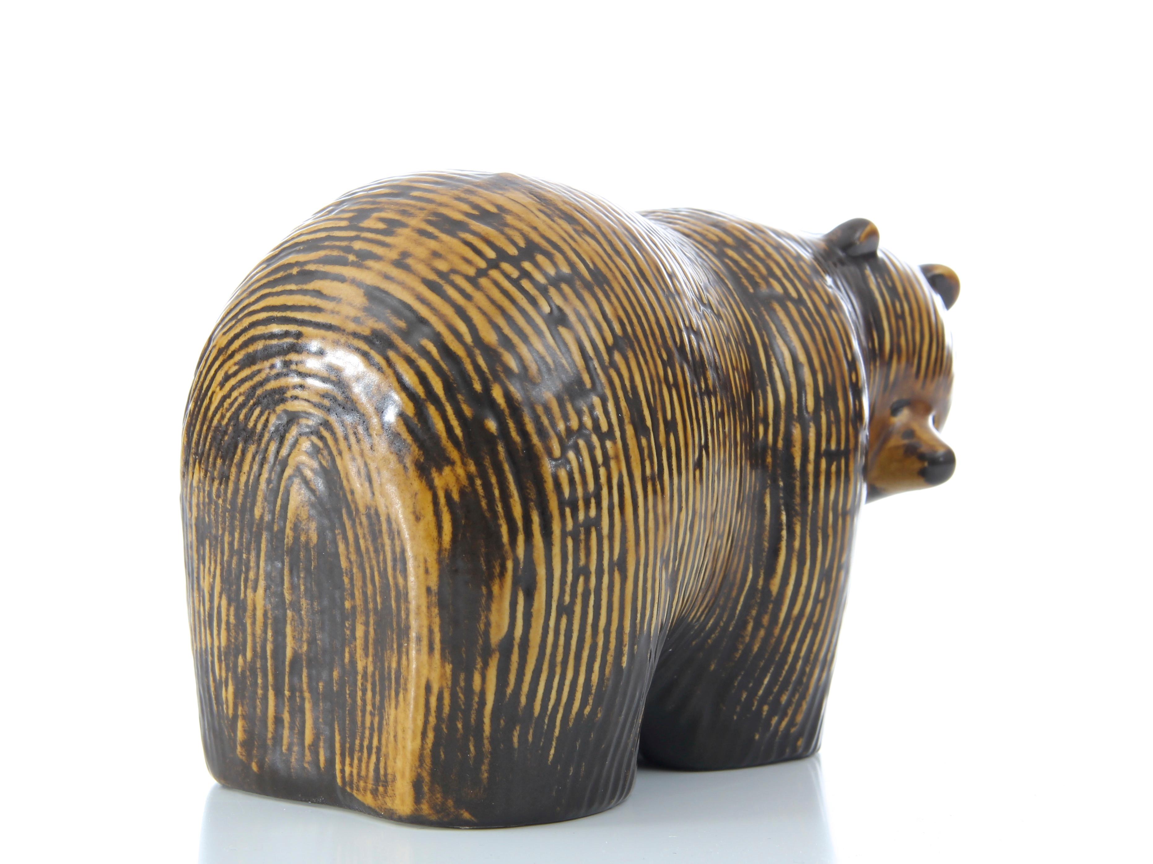 Mid-Century Modern Ceramic Bear by Lisa Larson In Good Condition In Courbevoie, FR