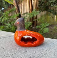 Mid Century Modern Ceramic " Bird " Ashtray by Jaru California Pottery