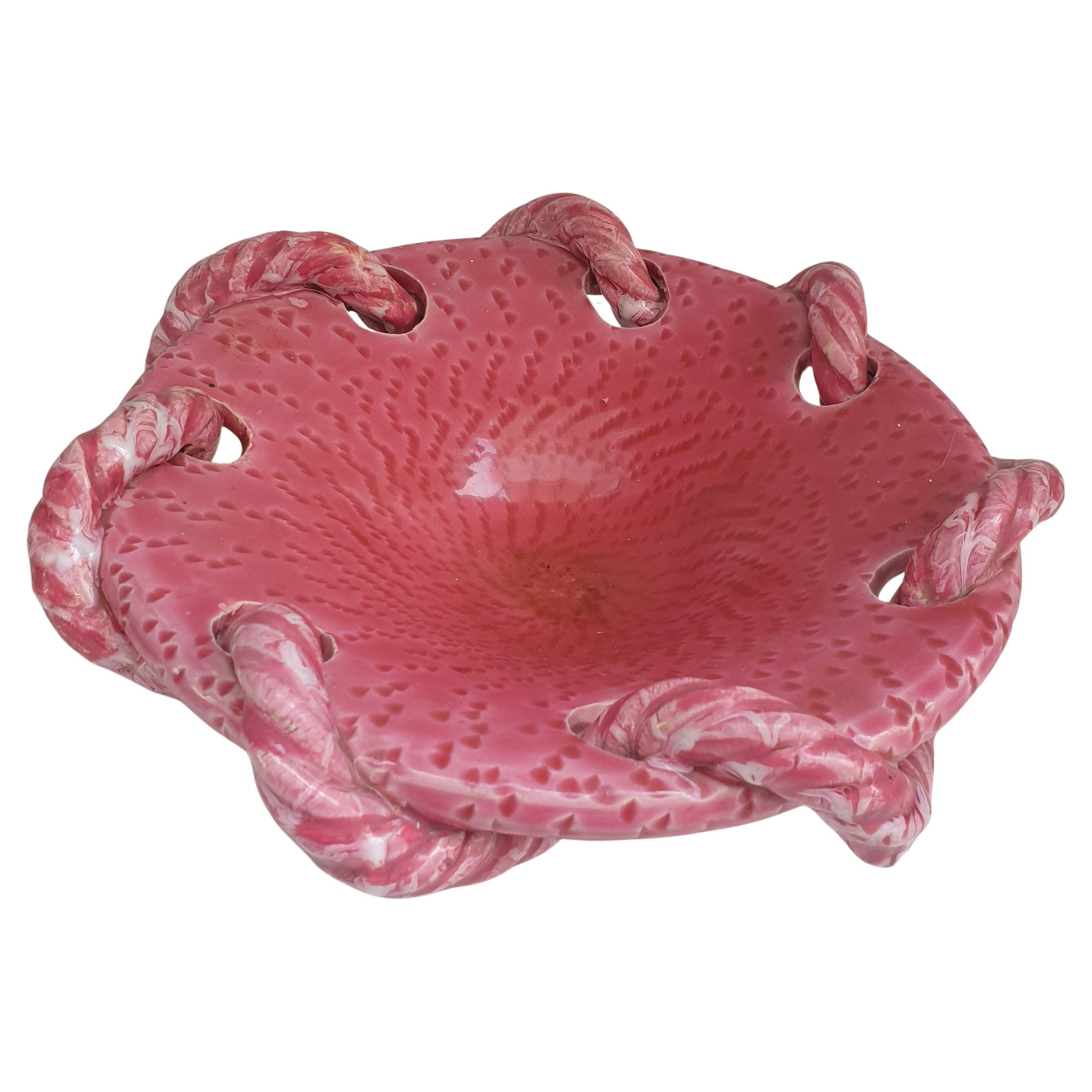 Mid-Century Modern Ceramic Bowl from Vallauris, France For Sale