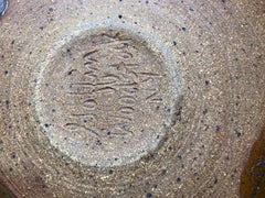 Bol en céramique moderne du milieu du siècle, fabriqué à la main, émaillé, États-Unis, années 1960