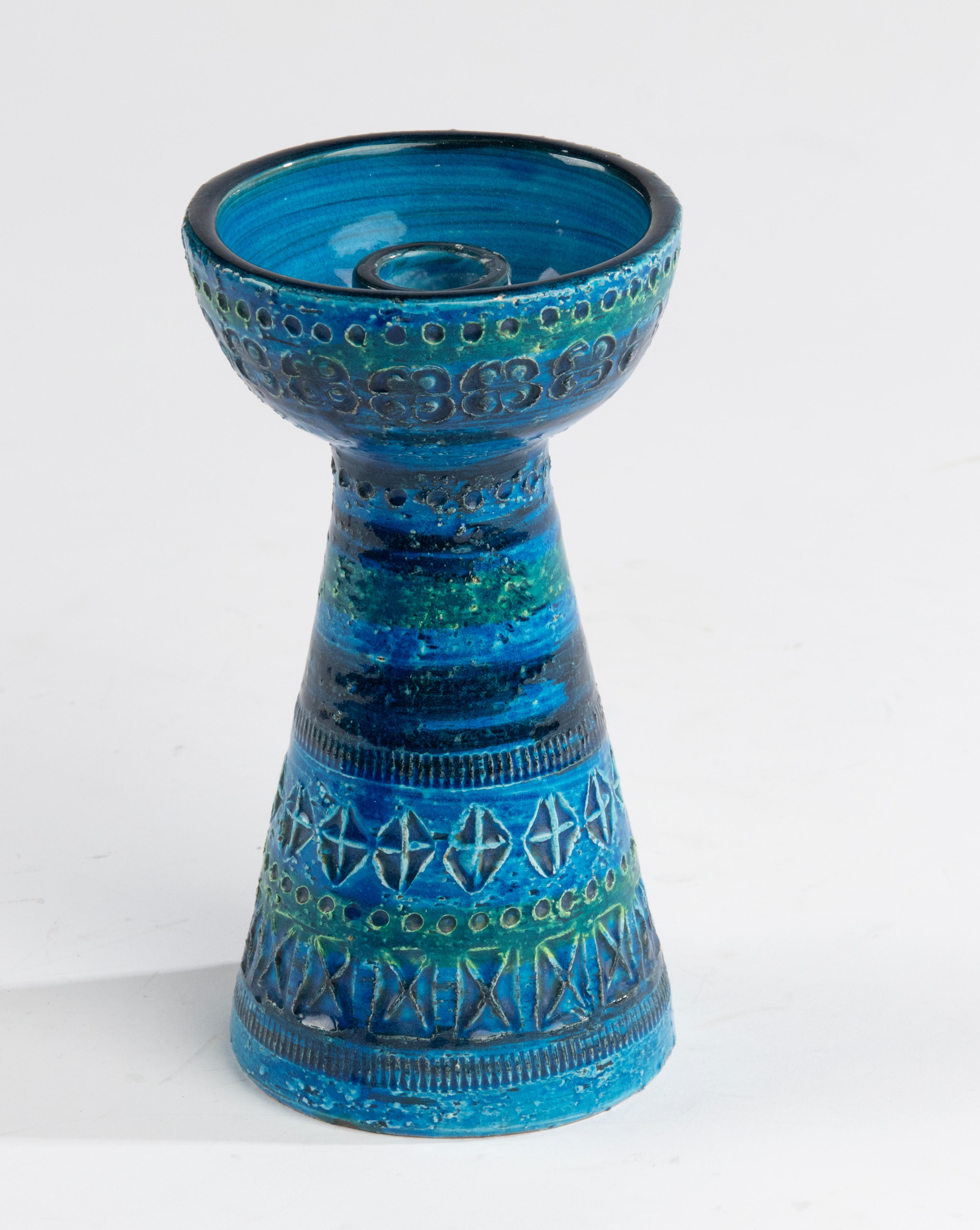  Moderner Kerzenhalter aus Keramik aus der Mitte des Jahrhunderts – Bitossi Aldo Londi im Angebot 4