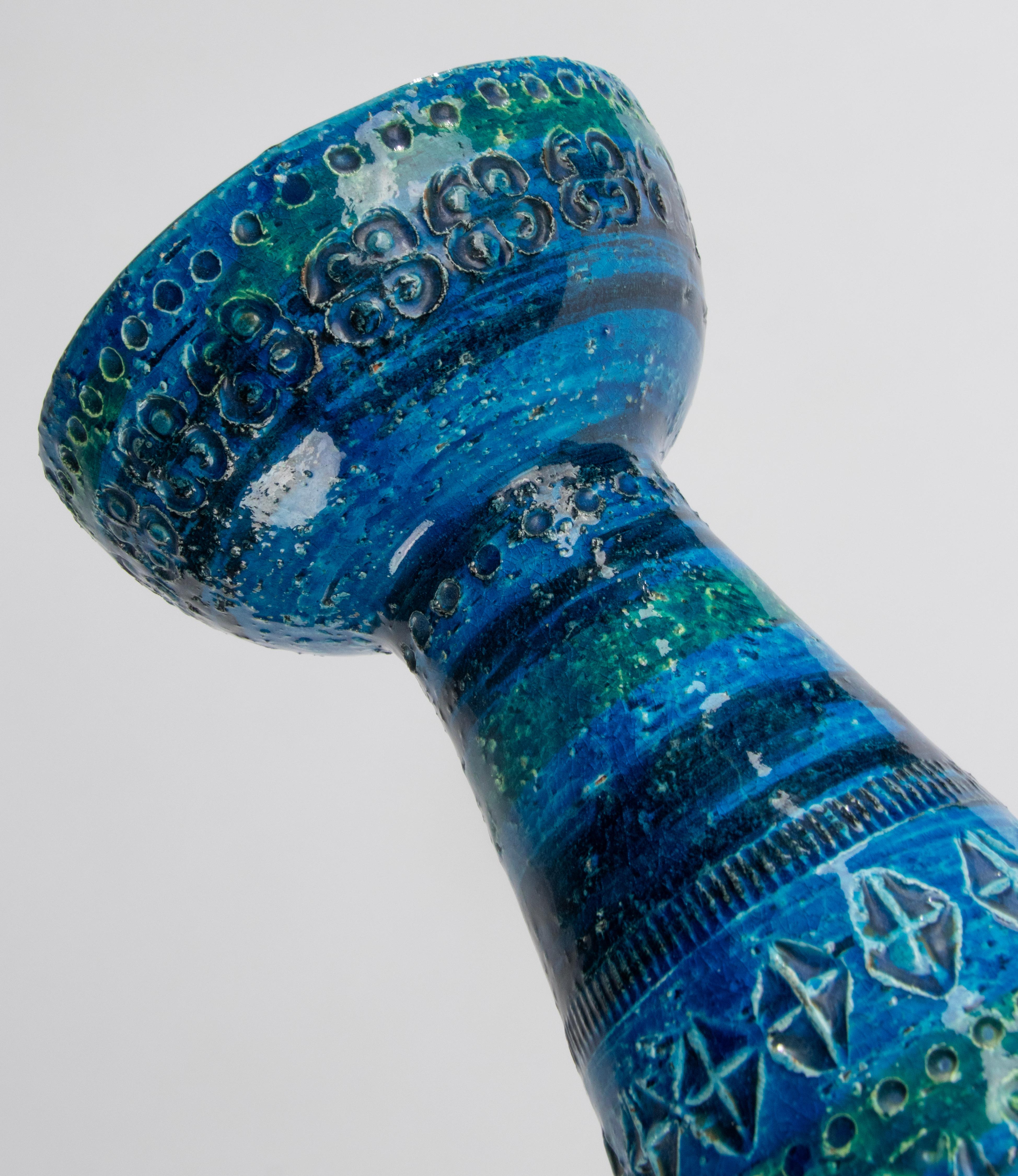  Moderner Kerzenhalter aus Keramik aus der Mitte des Jahrhunderts – Bitossi Aldo Londi im Angebot 7