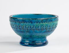 Porte-bougies en céramique moderne du milieu du siècle dernier - Attr. to  Bitossi Aldo Londi