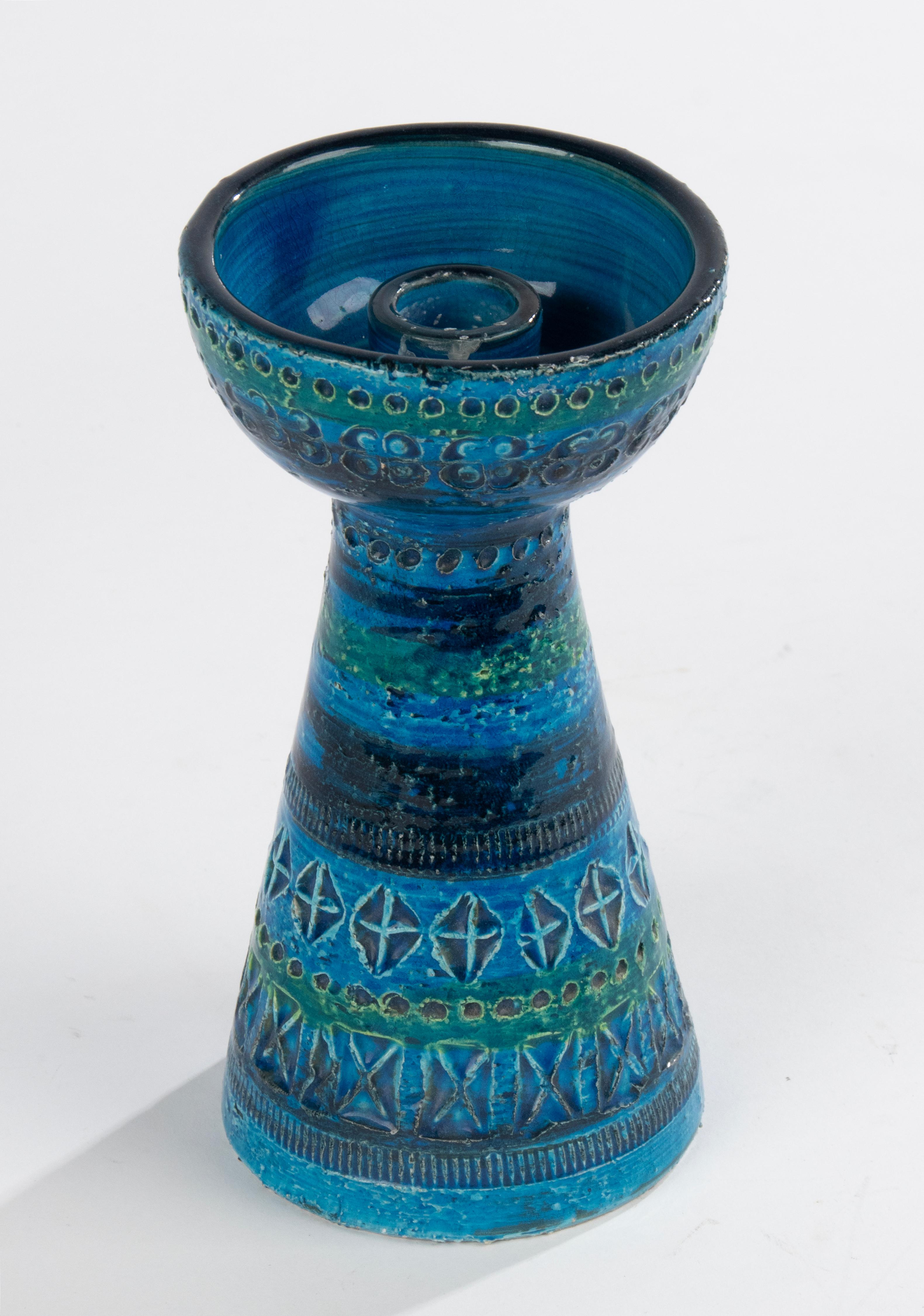  Moderner Kerzenhalter aus Keramik aus der Mitte des Jahrhunderts – Bitossi Aldo Londi im Angebot 2