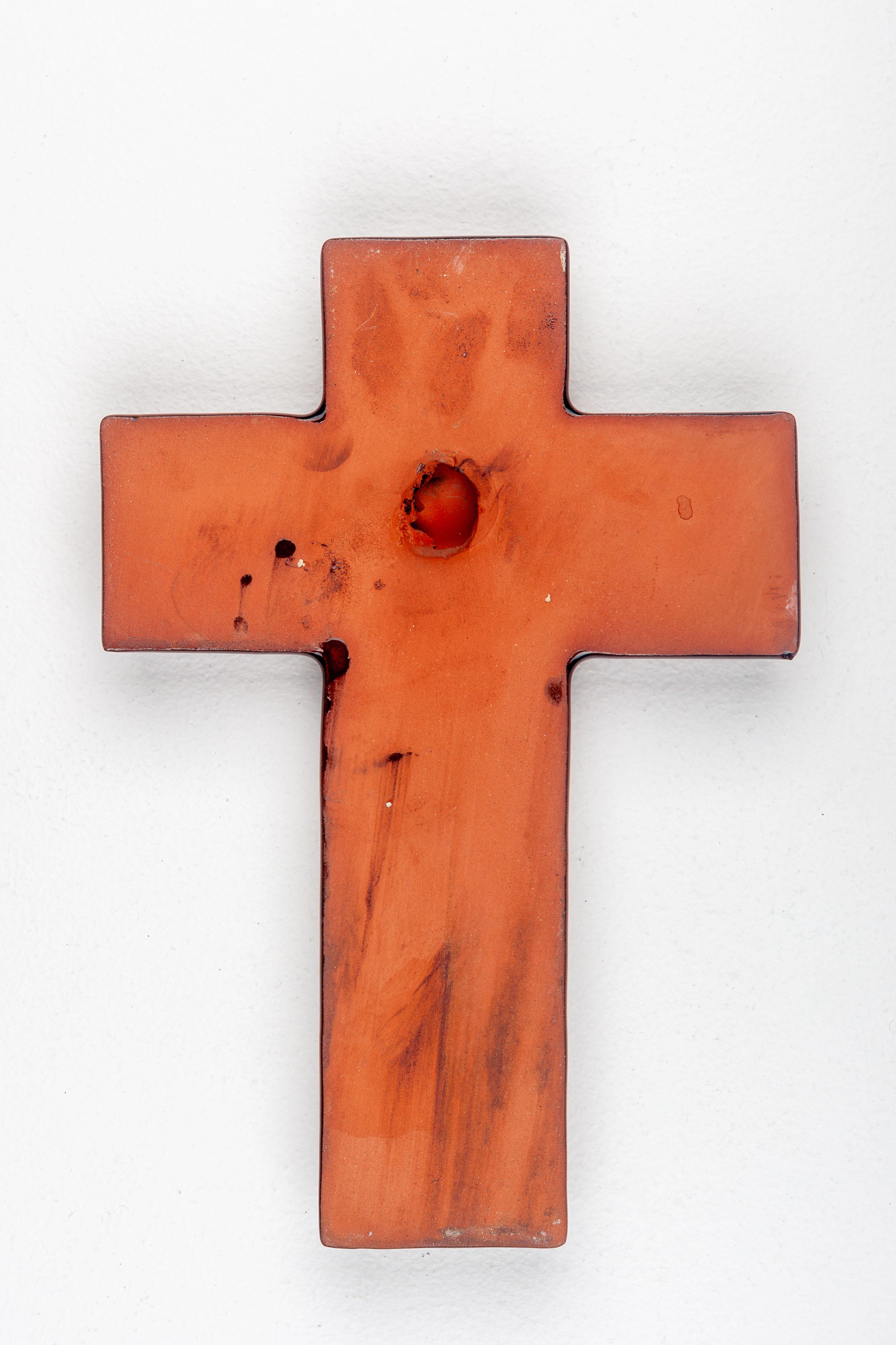 Mid-Century Modern Ceramic Cross For Sale 5