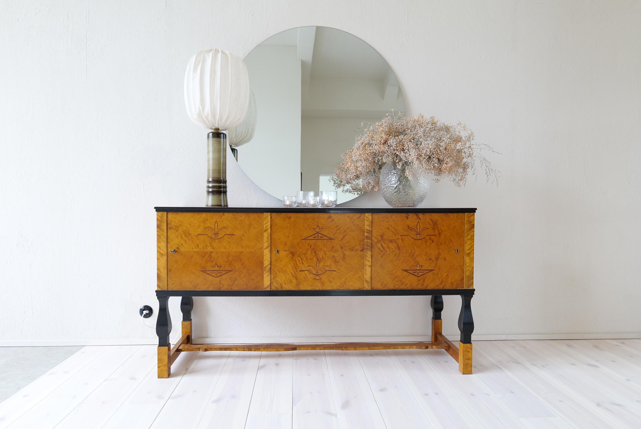 Scandinavian Modern Mid-Century Modern Ceramic Earthy Table Lamp Rörstrand Olle Alberius Sweden For Sale
