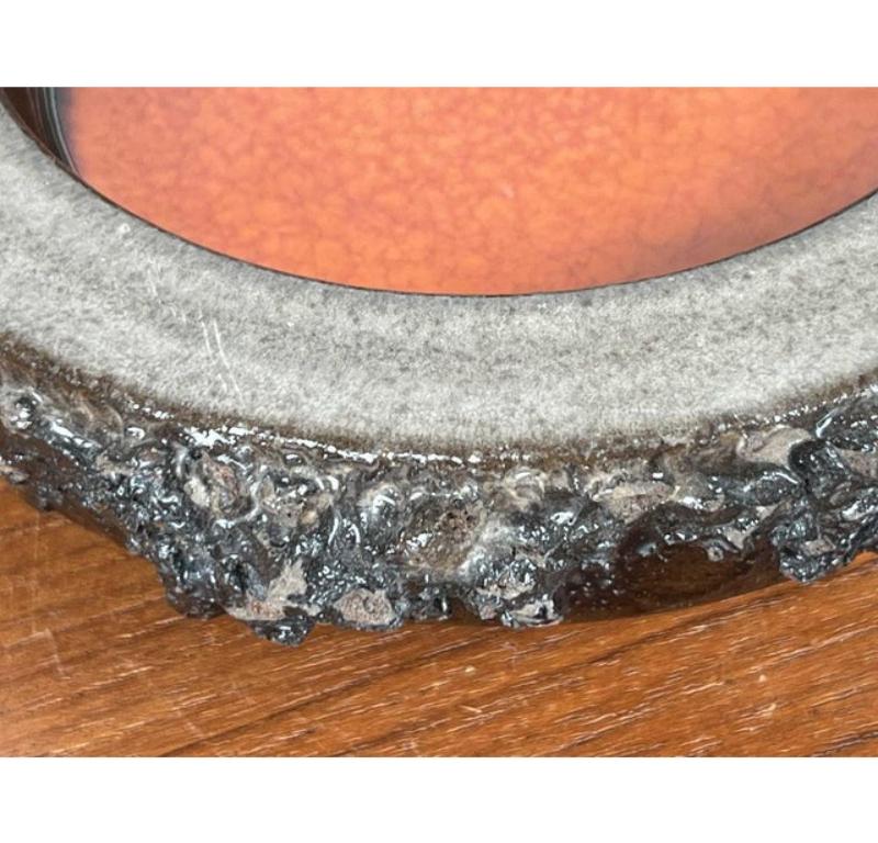 Bol à lave grasse en céramique moderne du milieu du siècle de Glit Pottery, années 1960 en vente 5