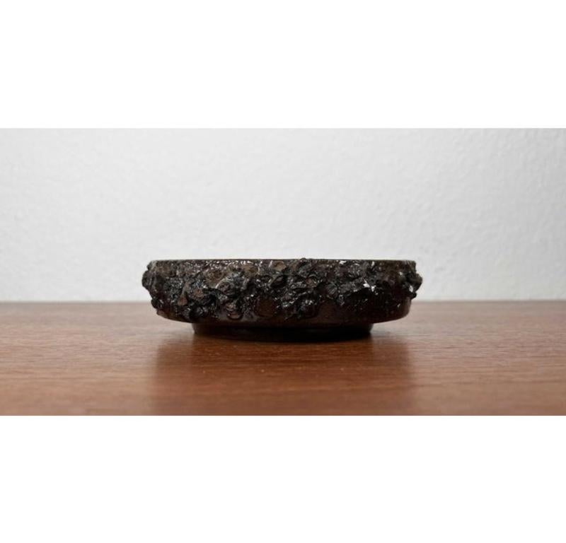 Céramique Bol à lave grasse en céramique moderne du milieu du siècle de Glit Pottery, années 1960 en vente