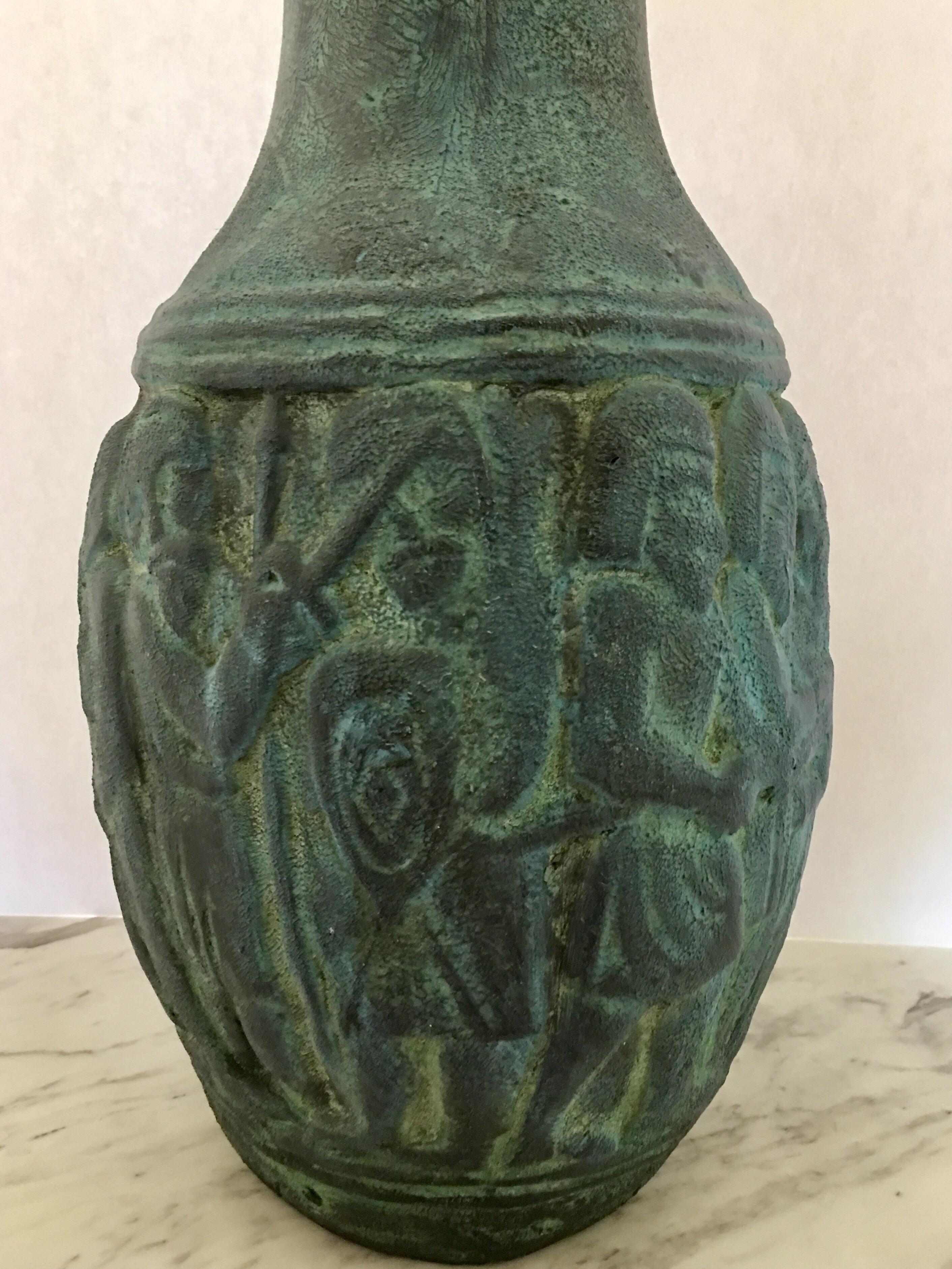 Late 20th Century Mid-Century Modern Ceramic Figure Pottery Vase, Spain
