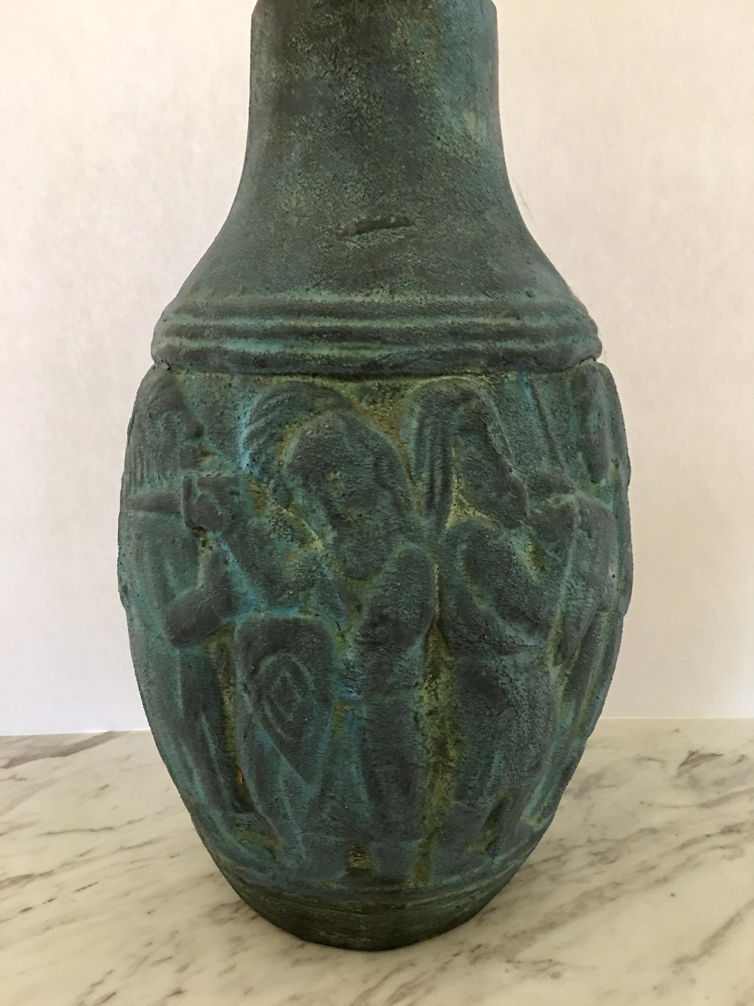 Mid-Century Modern Ceramic Figure Pottery Vase, Spain 2