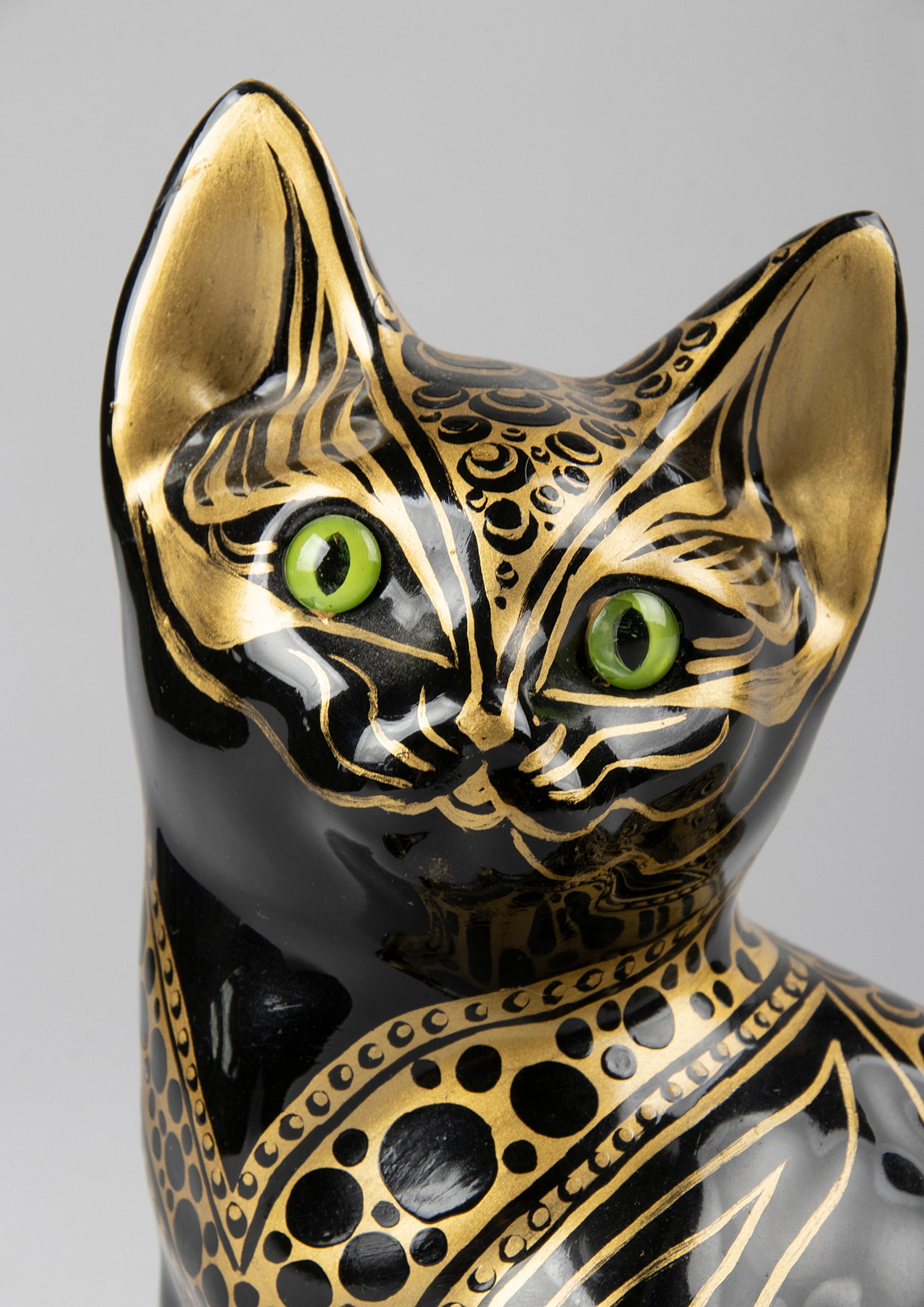 mid century cat figurine