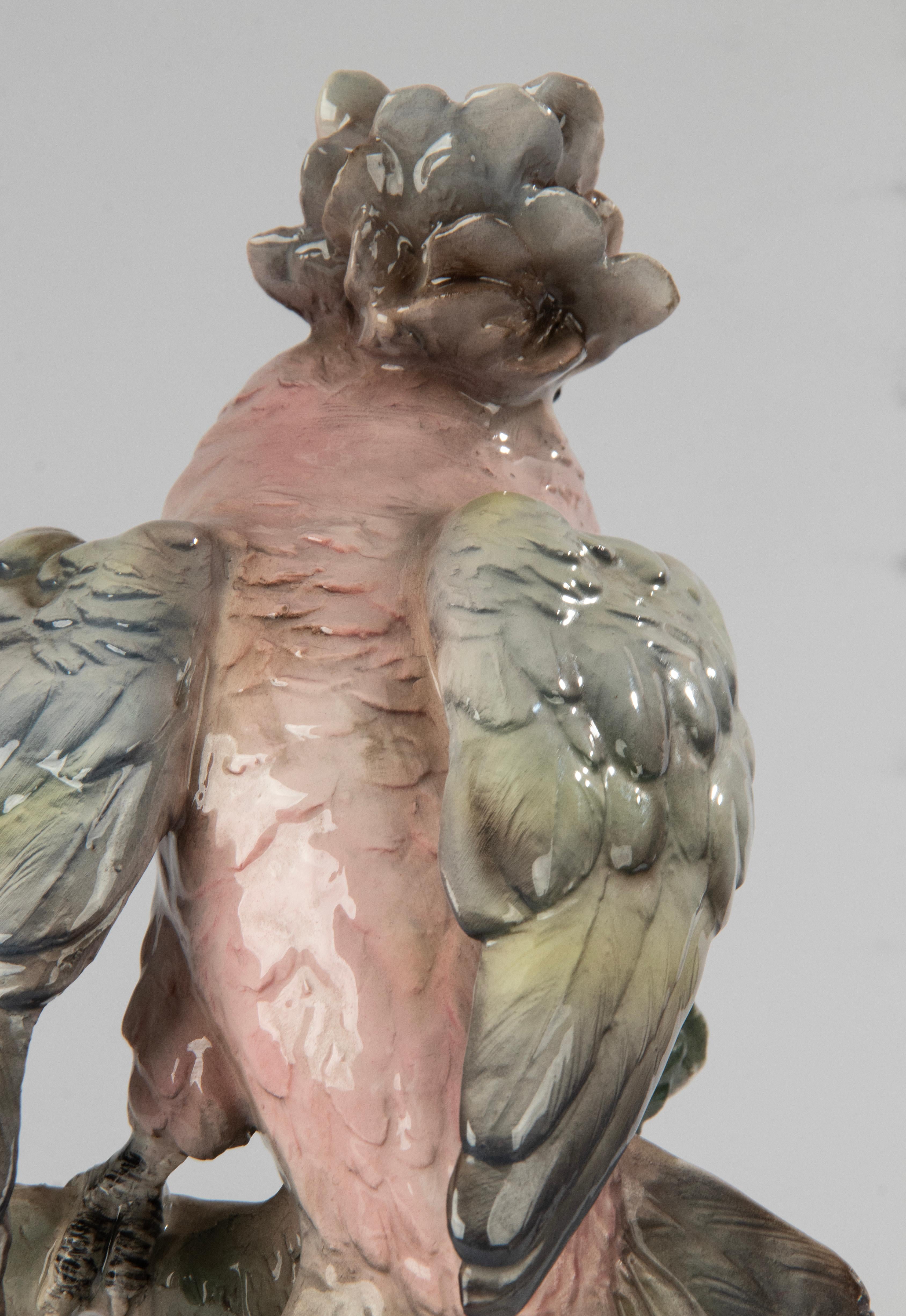 Moderne Keramikfigur eines Papageis aus der Mitte des Jahrhunderts im Angebot 8