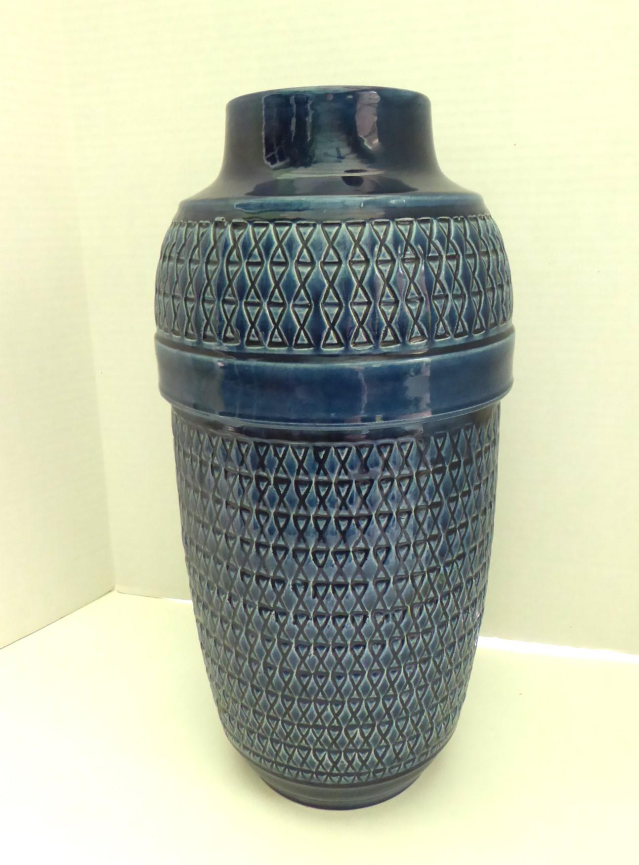 Mid-Century moderno Vaso da terra in ceramica del Mid Century Modern di Jasba Germania 1960 in vendita