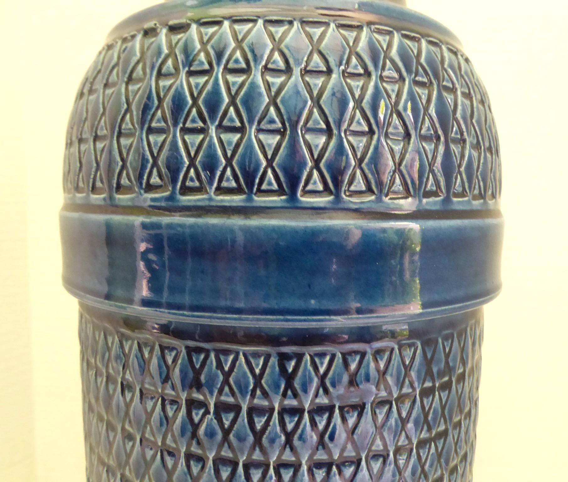 Ceramica Vaso da terra in ceramica del Mid Century Modern di Jasba Germania 1960 in vendita